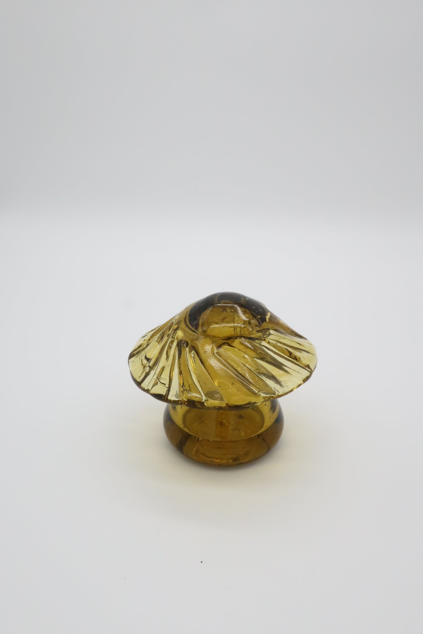 Amber Glass Mushroom