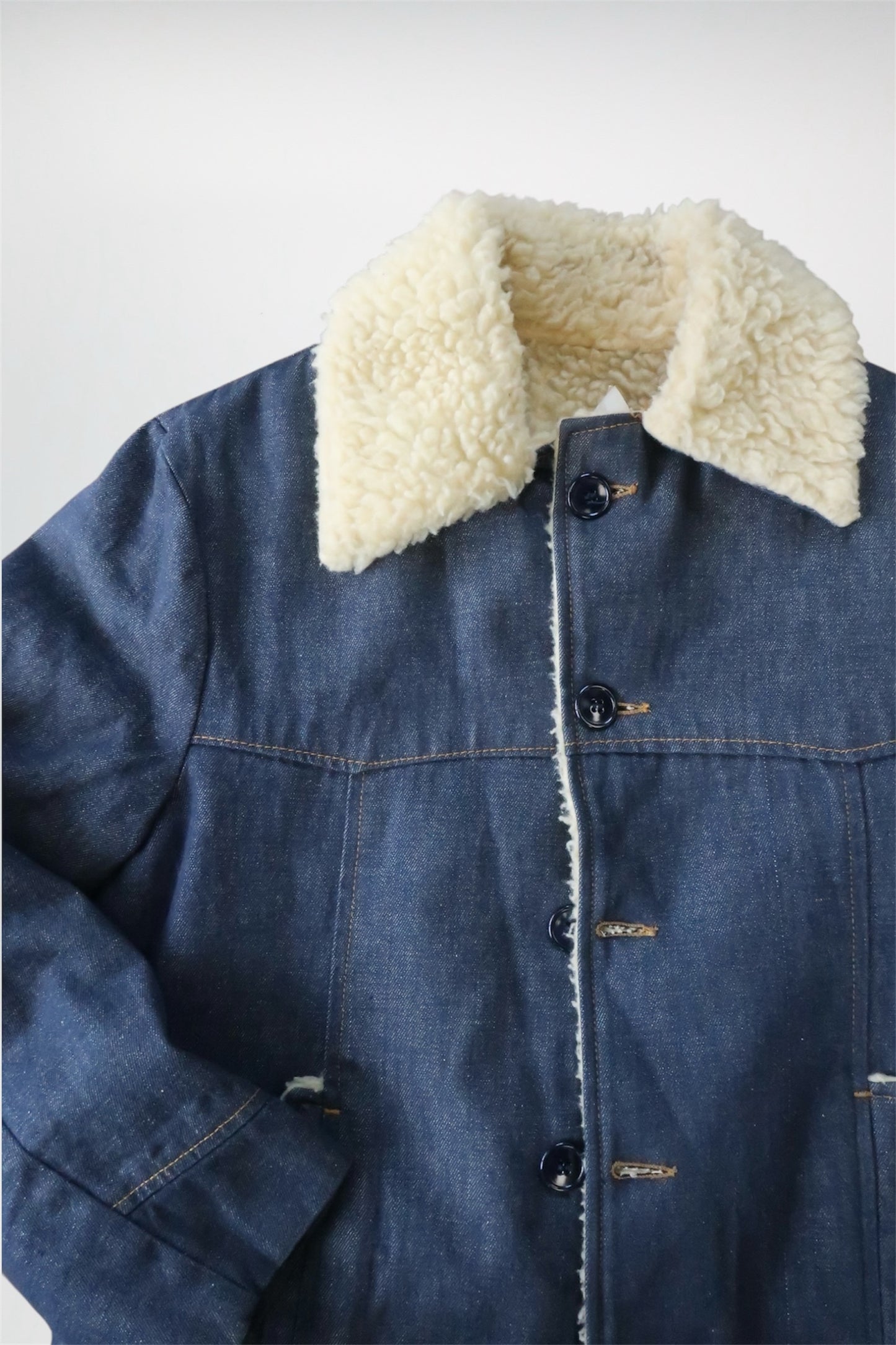 80’s Bar Western Sherpa Jean Jacket