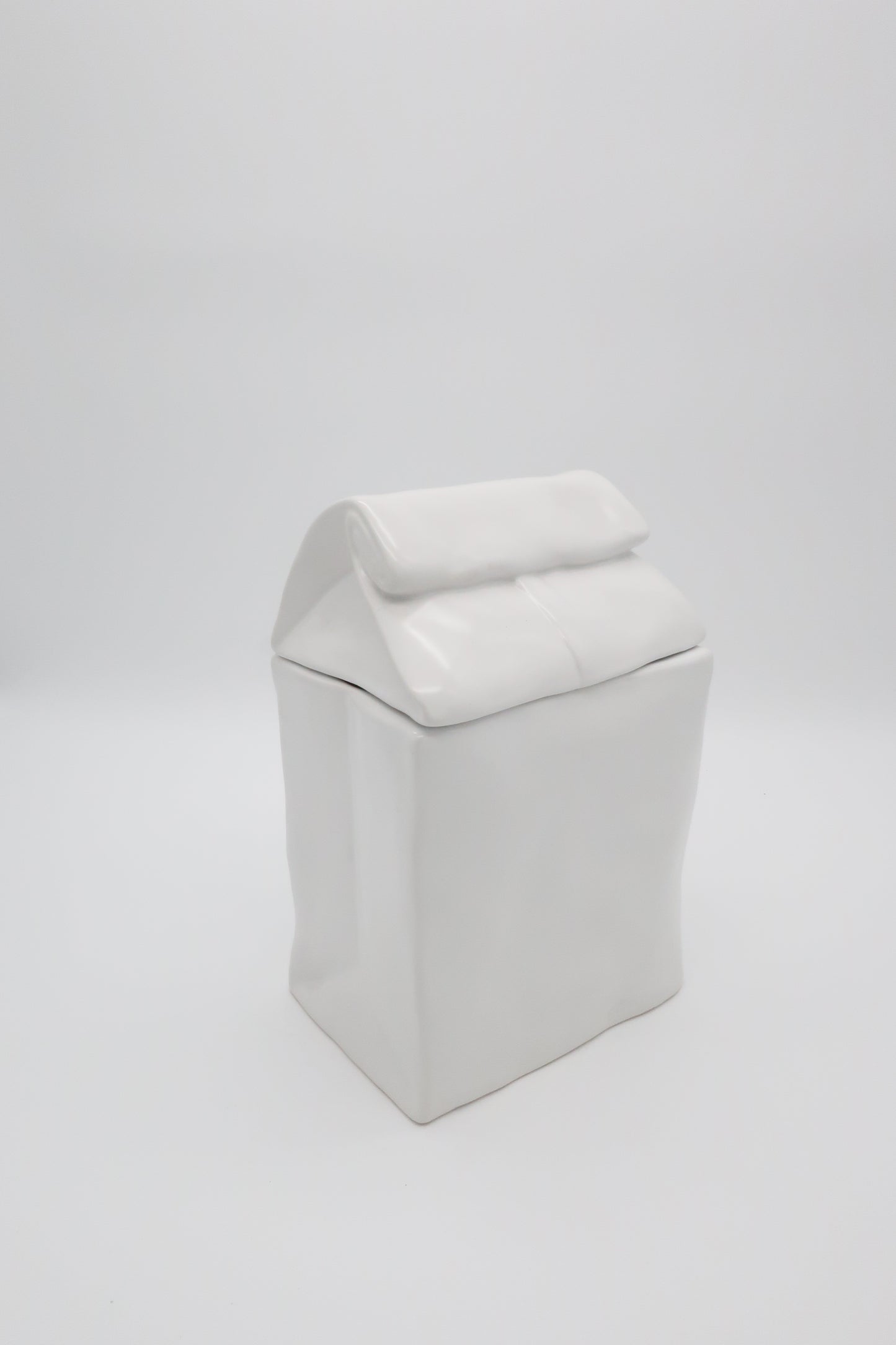 Ceramic “Paper” Bag Canister
