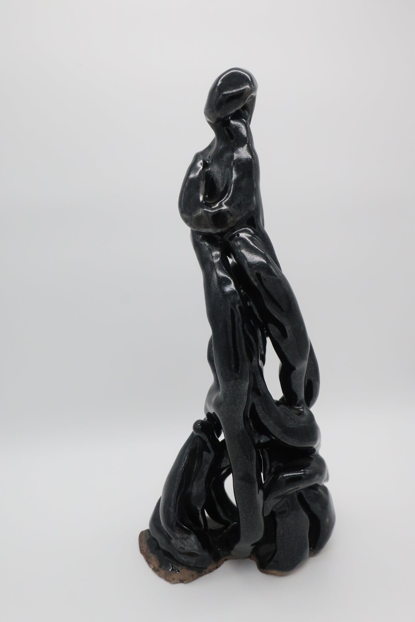 Woman Glazed Pottery Sculpture
