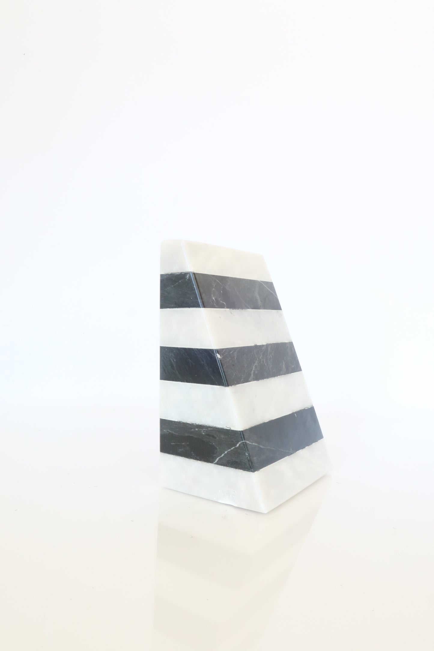Black And White Marble Bookend