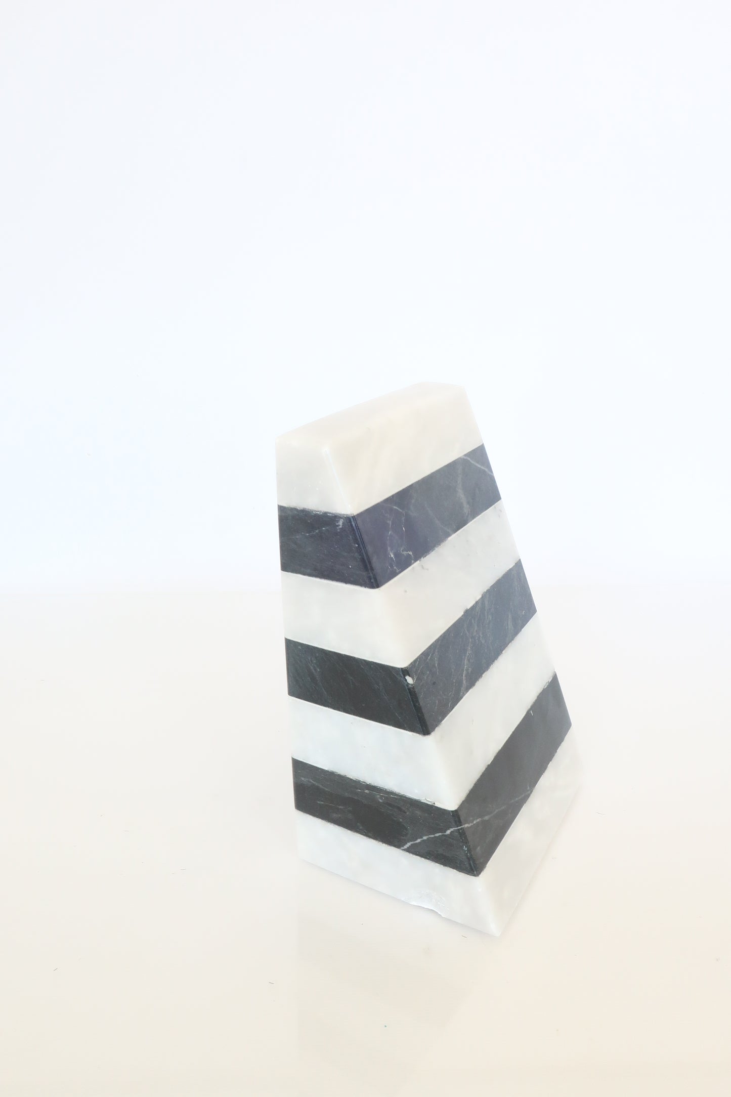 Black And White Marble Bookend