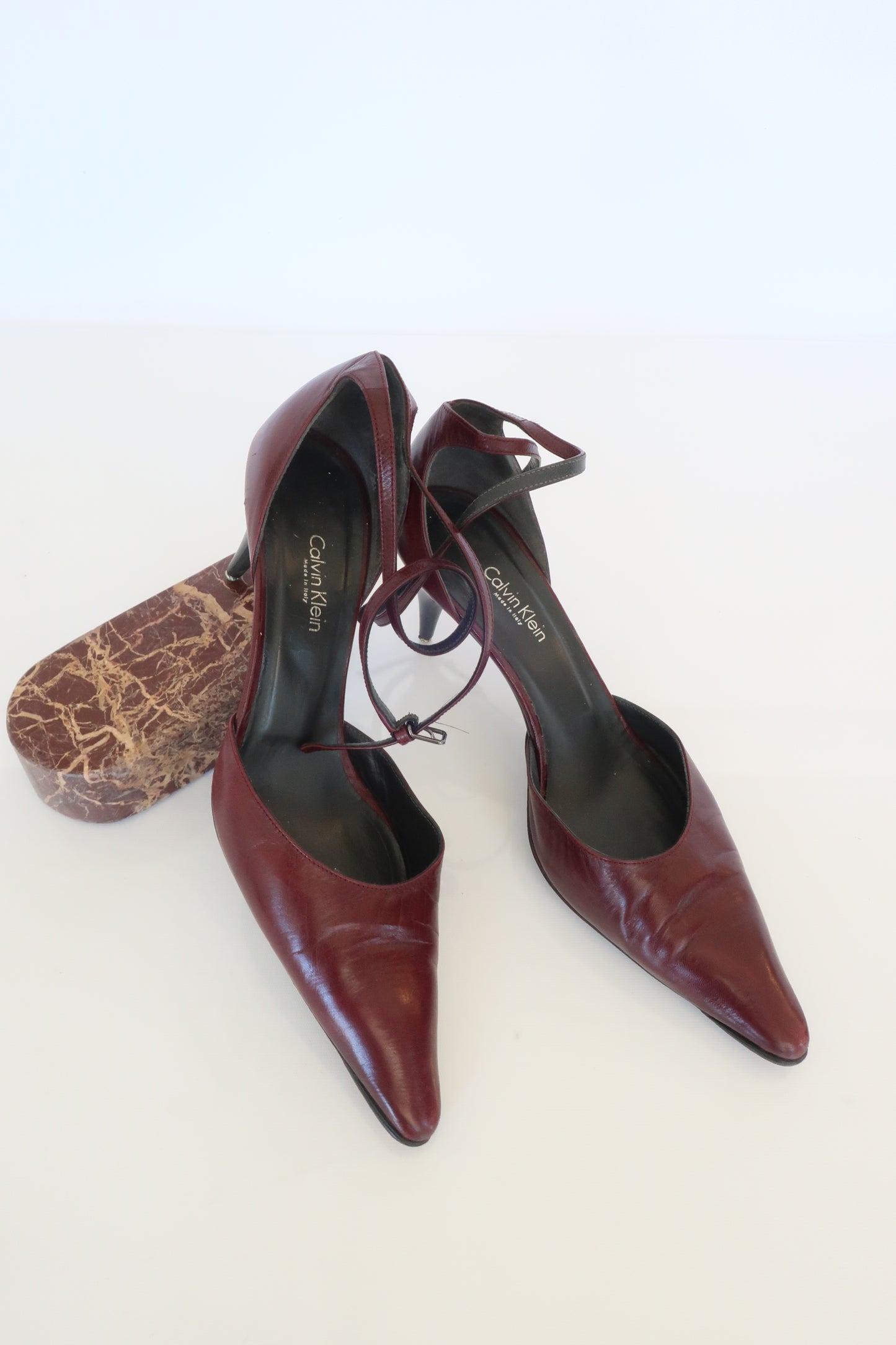 Calvin Klein Burgundy Heels