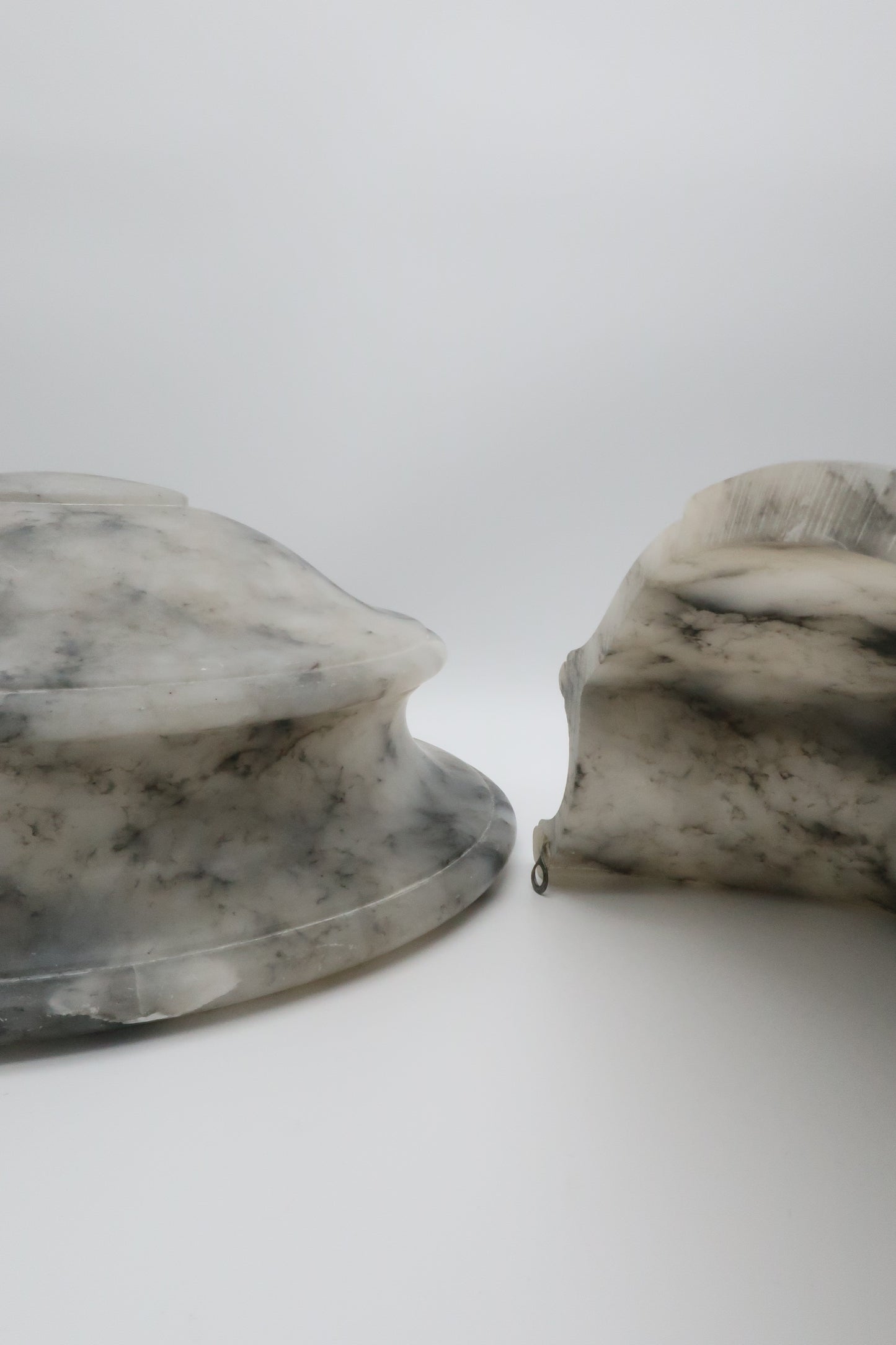 Italian Marble Sconce Set