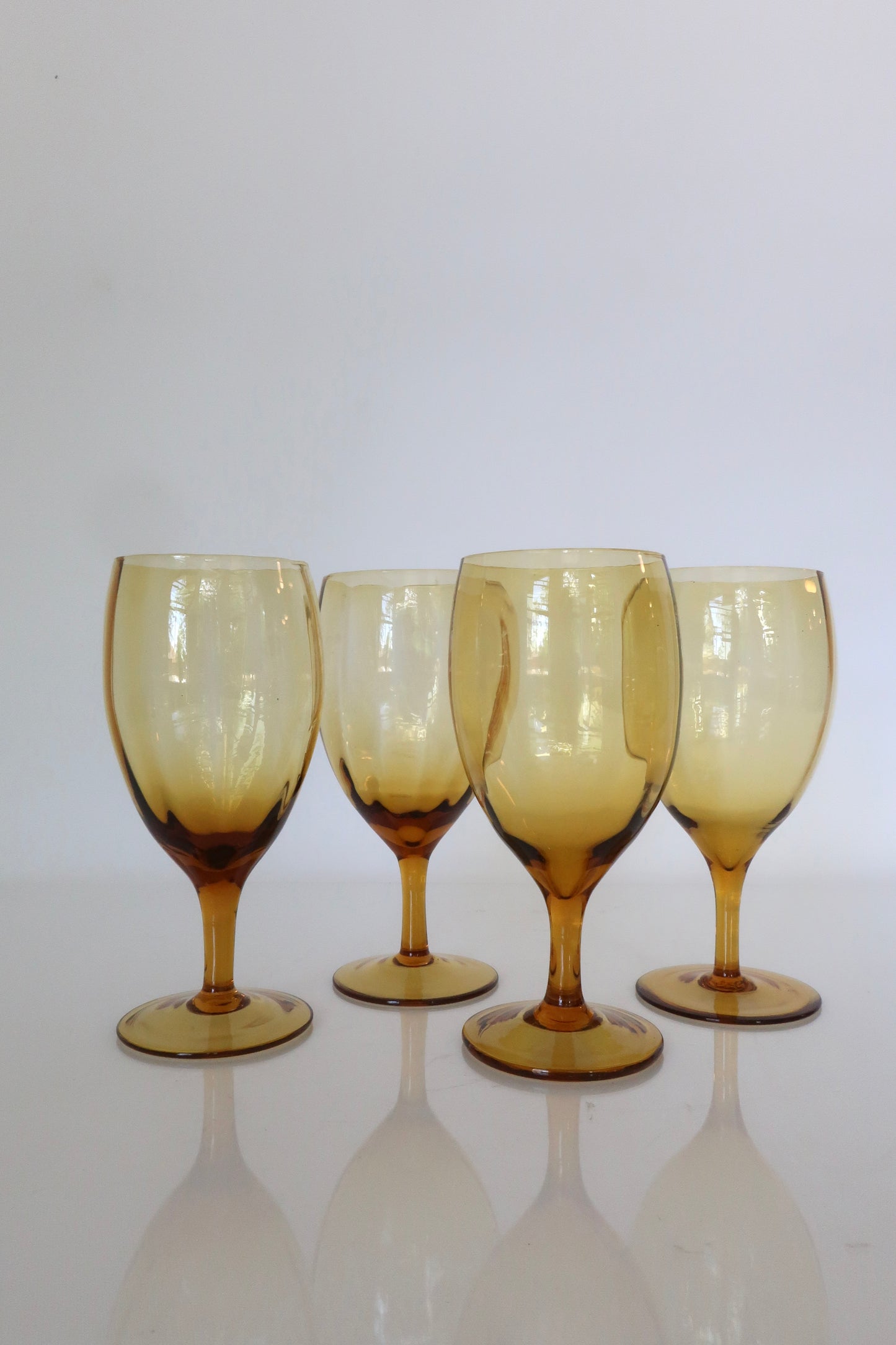 Amber Wine Glasses