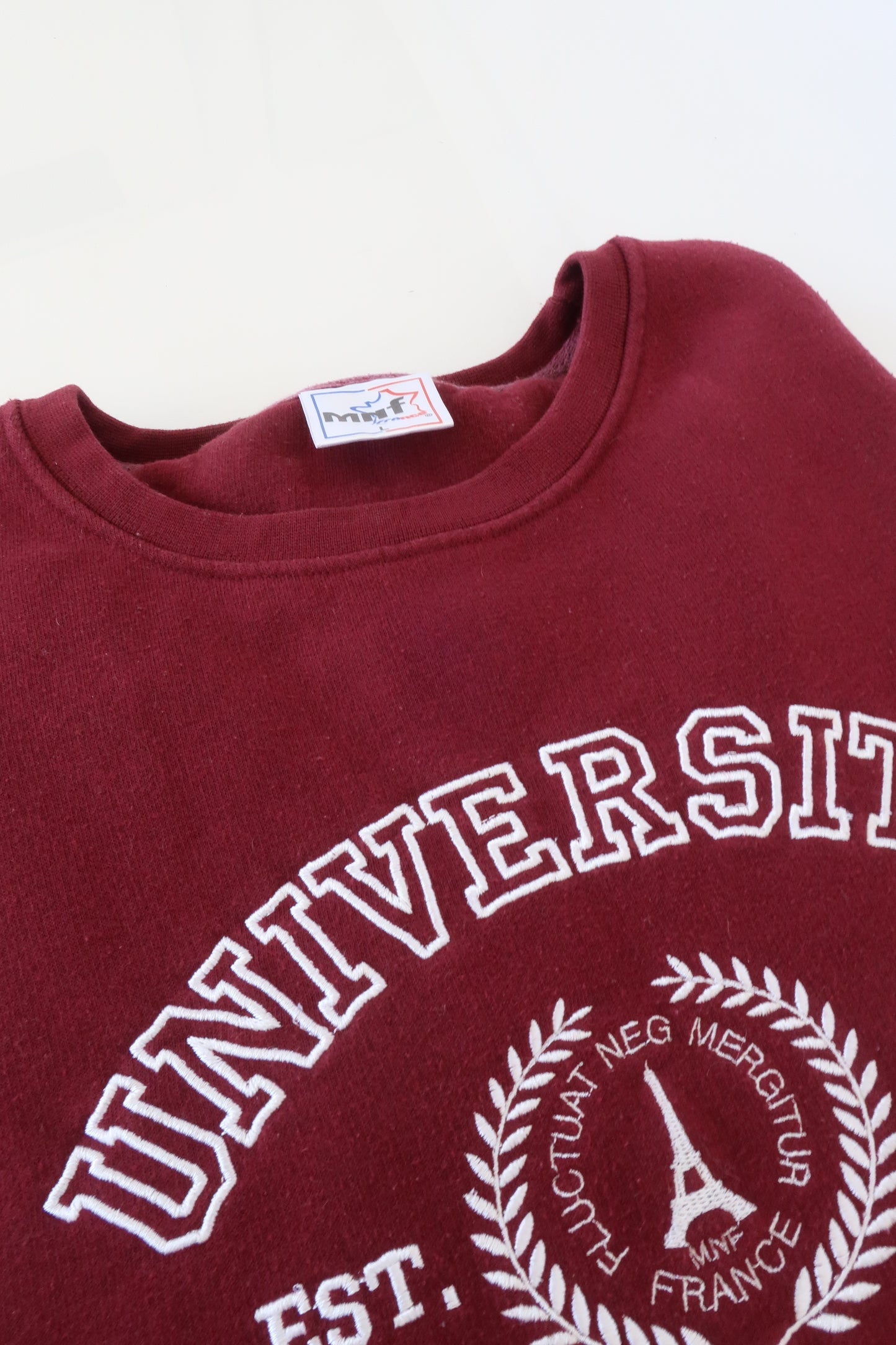 University Paris Burgundy Sweatshirt