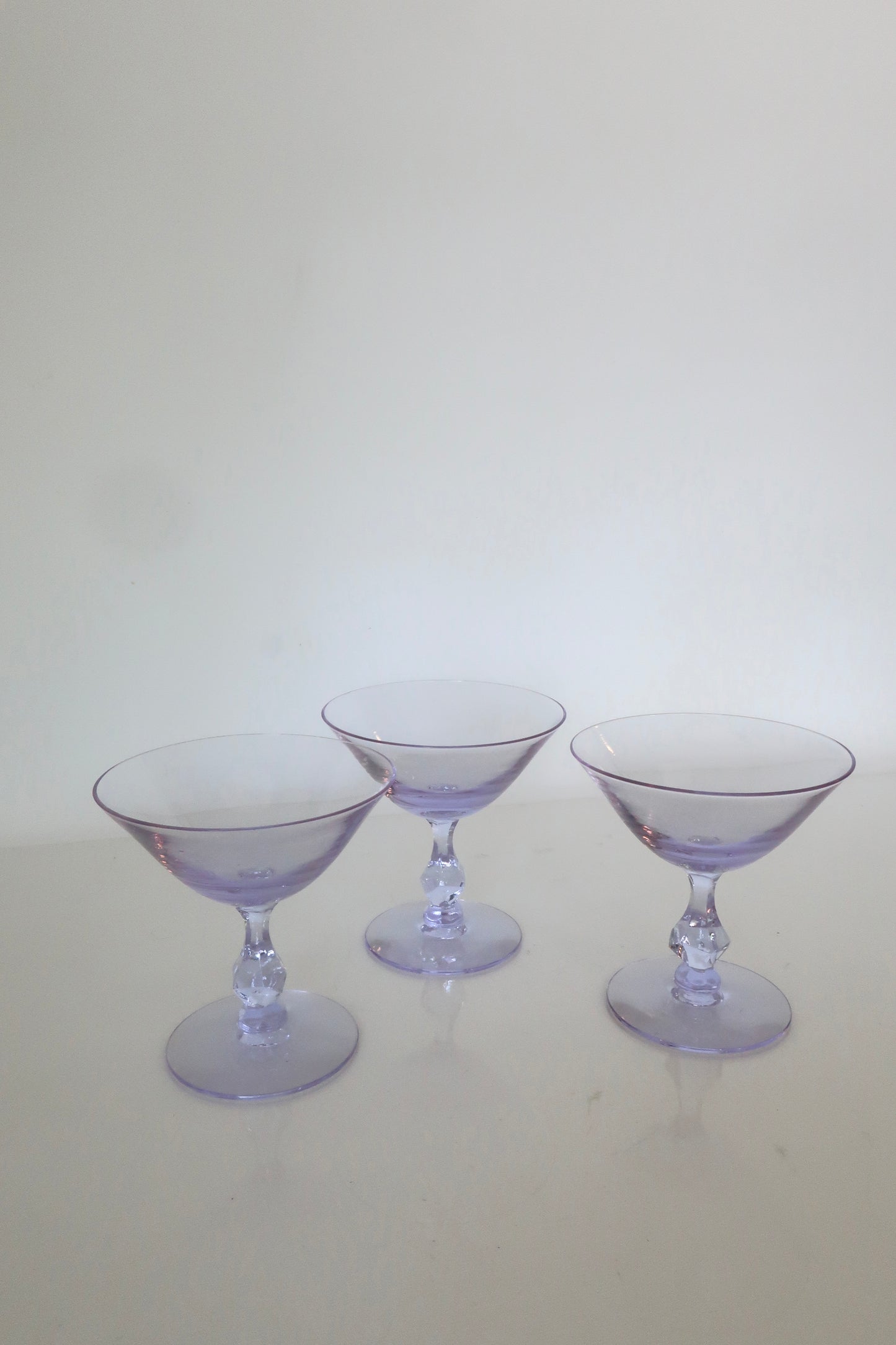 Tiffin Franciscan Lilac Coupes