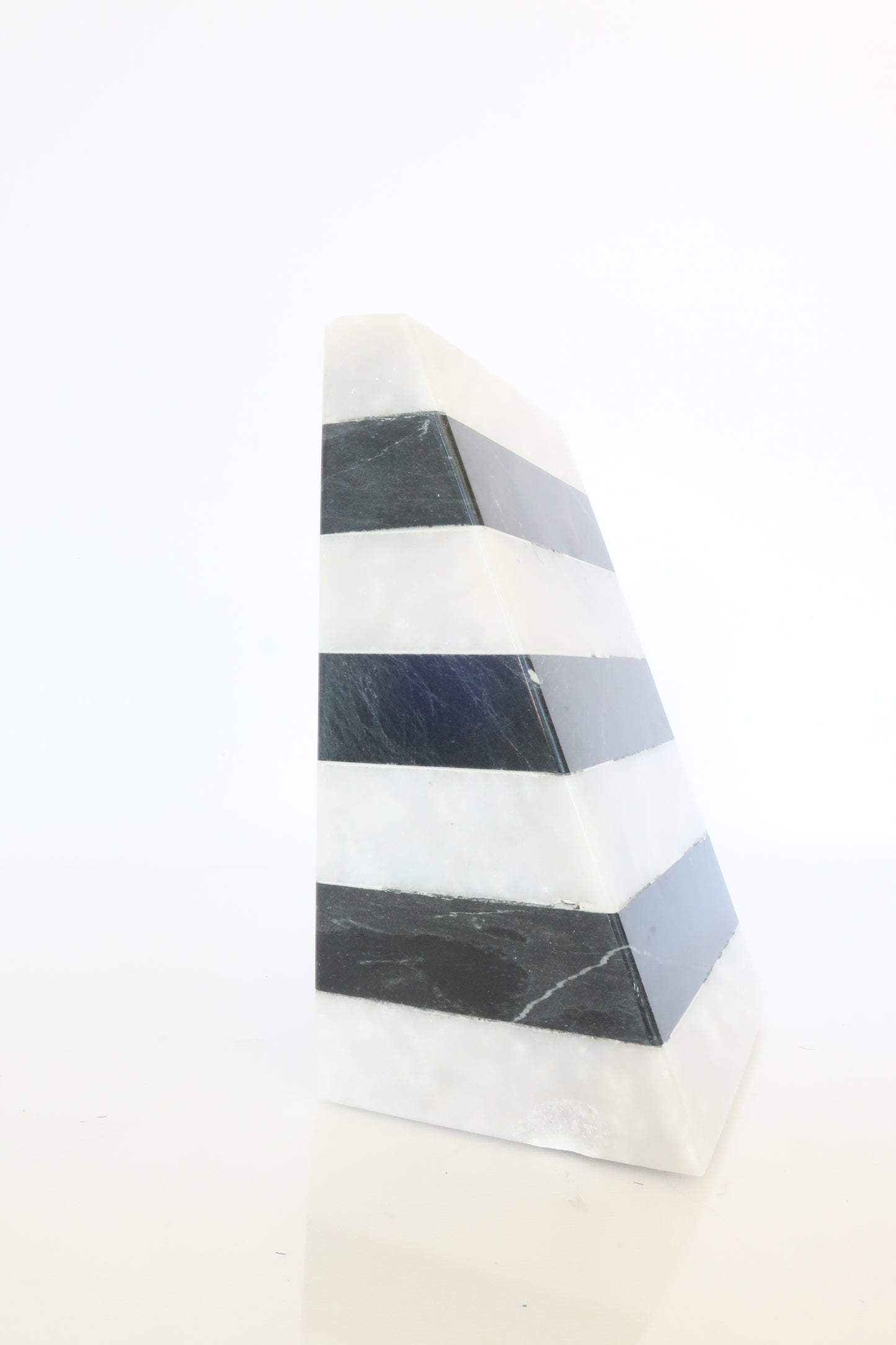 Black And White Marble Bookend