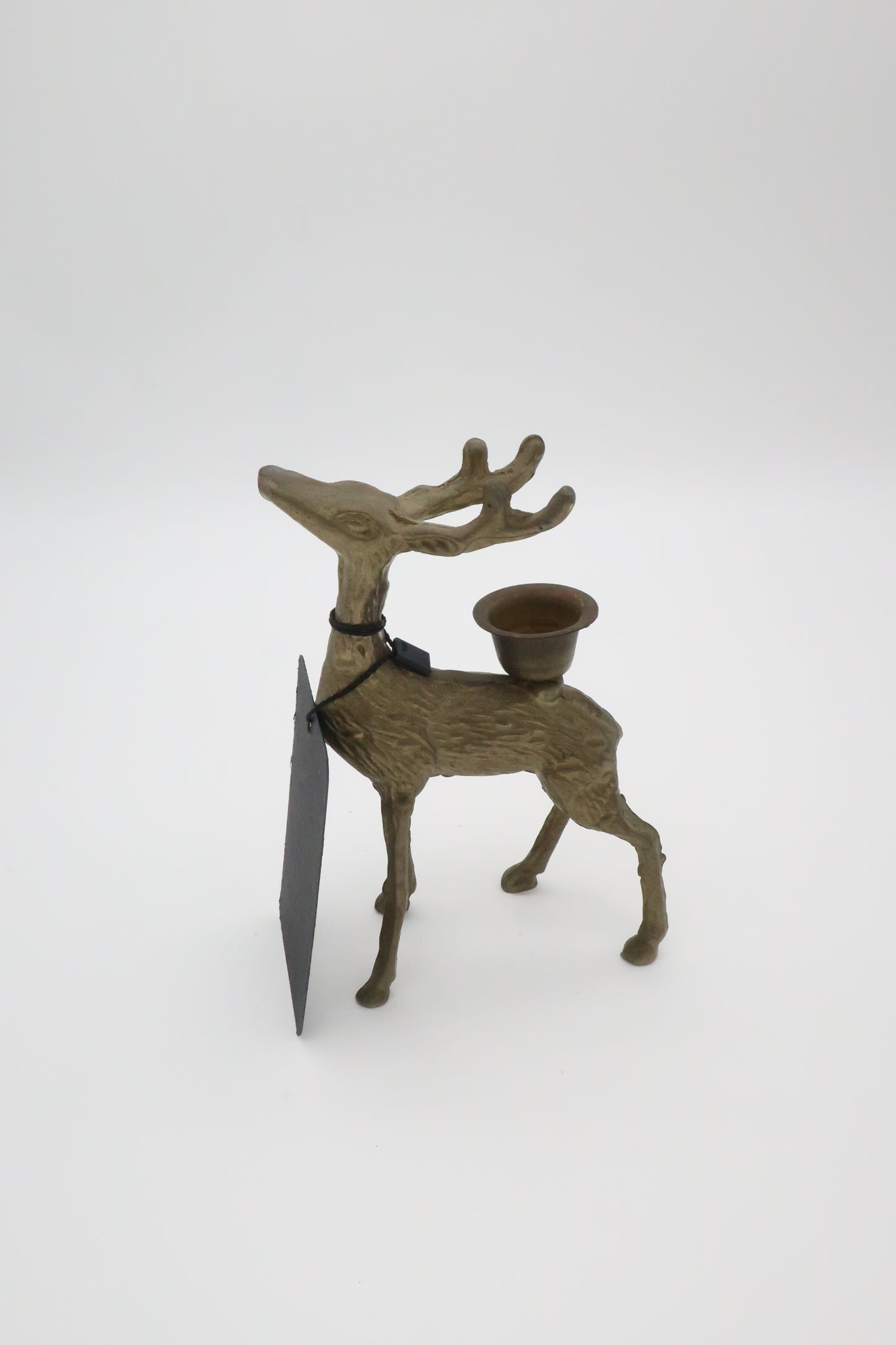 Brass Deer Candle Holder