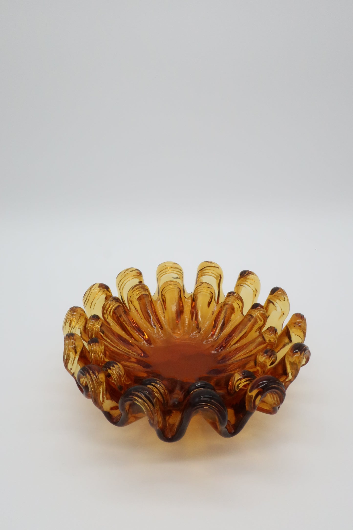 Murano Amber Stacking Ashtrays