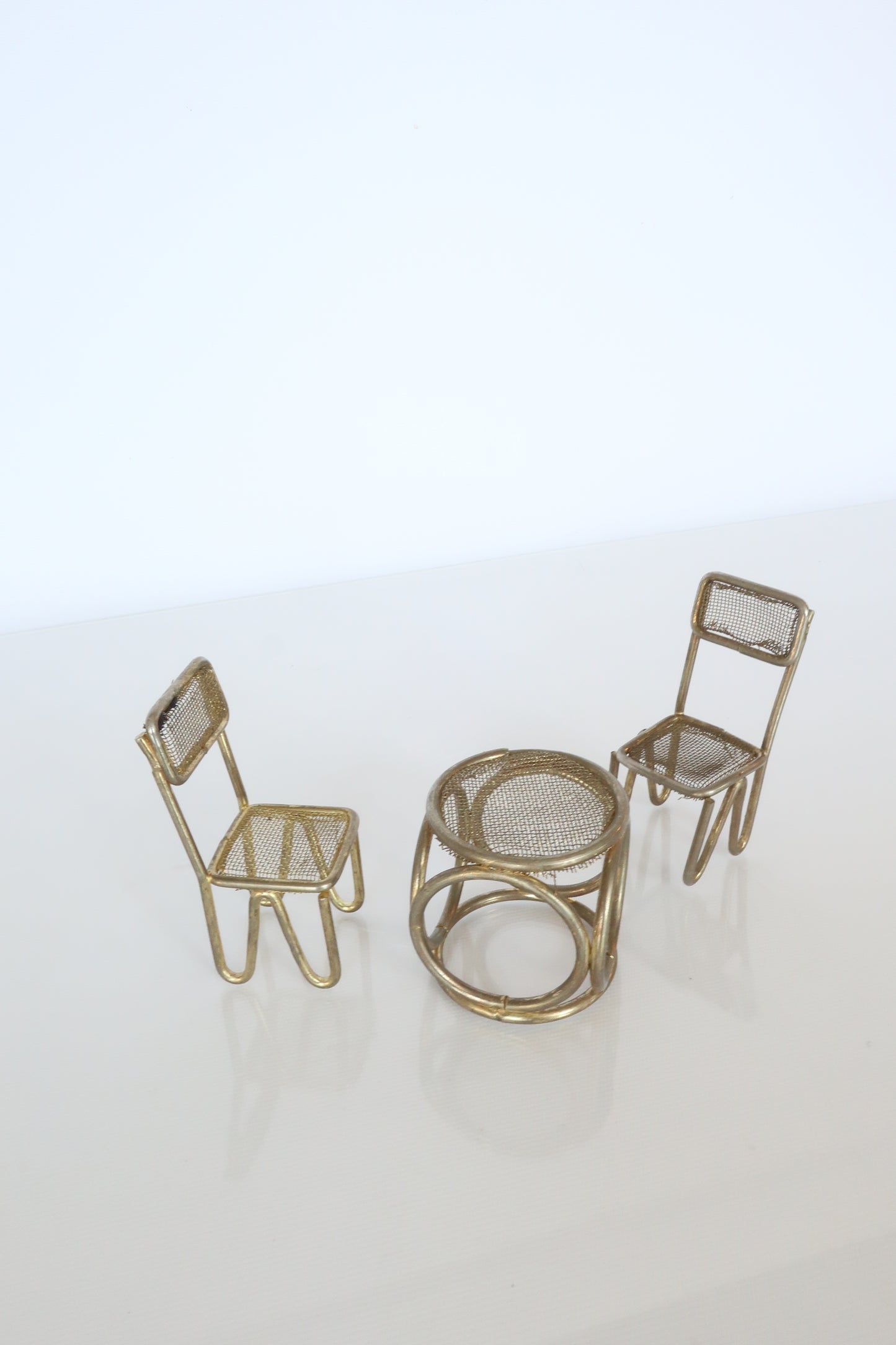 Brass Mesh Dollhouse Furniture