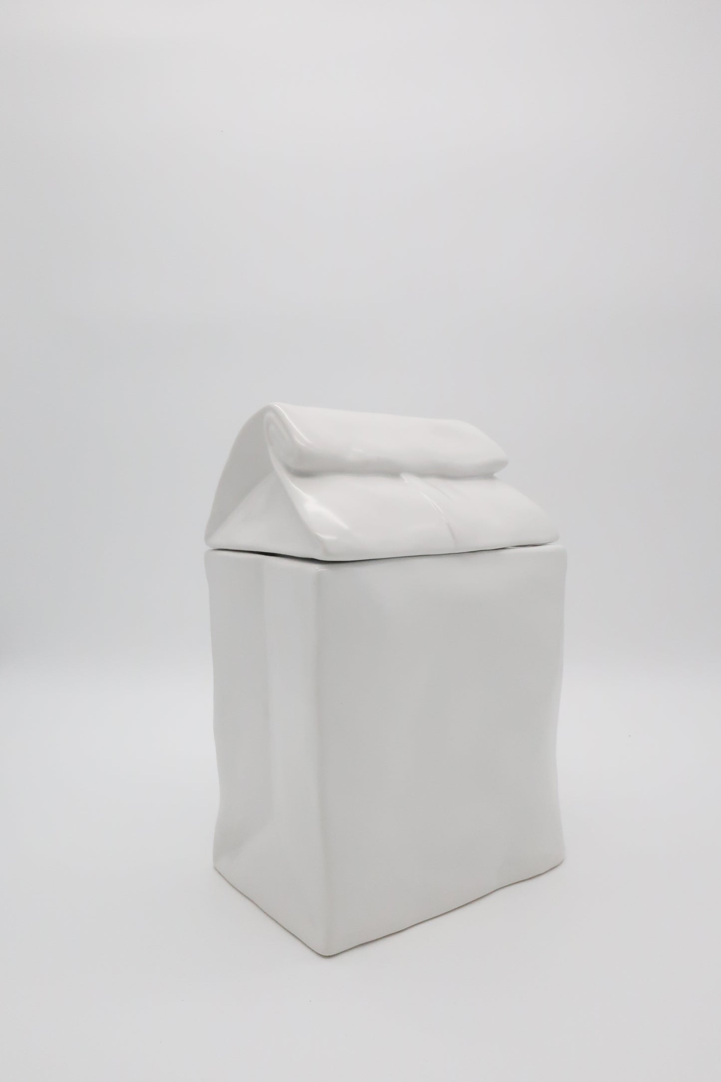 Ceramic “Paper” Bag Canister