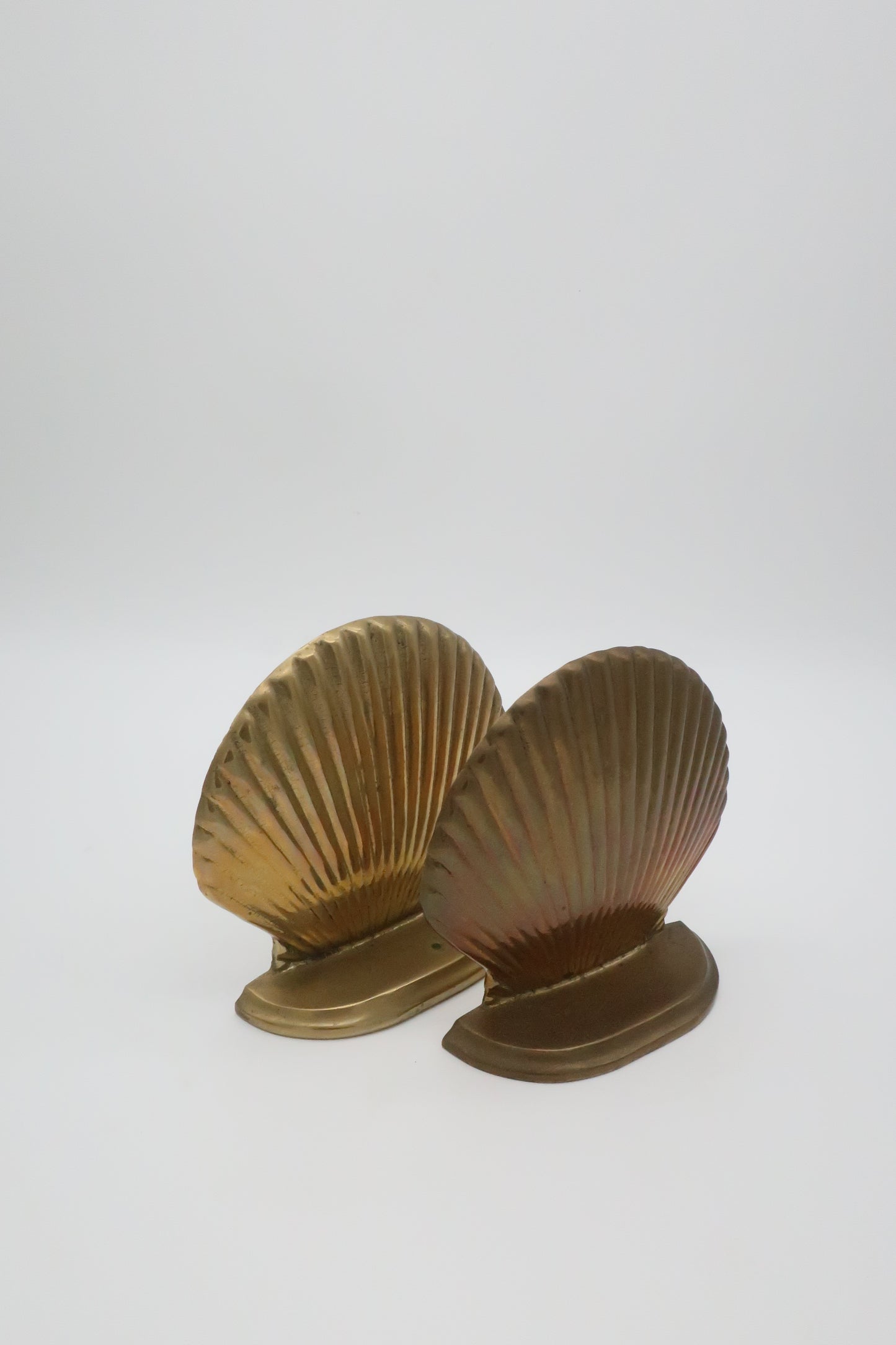 Brass Shell Bookends