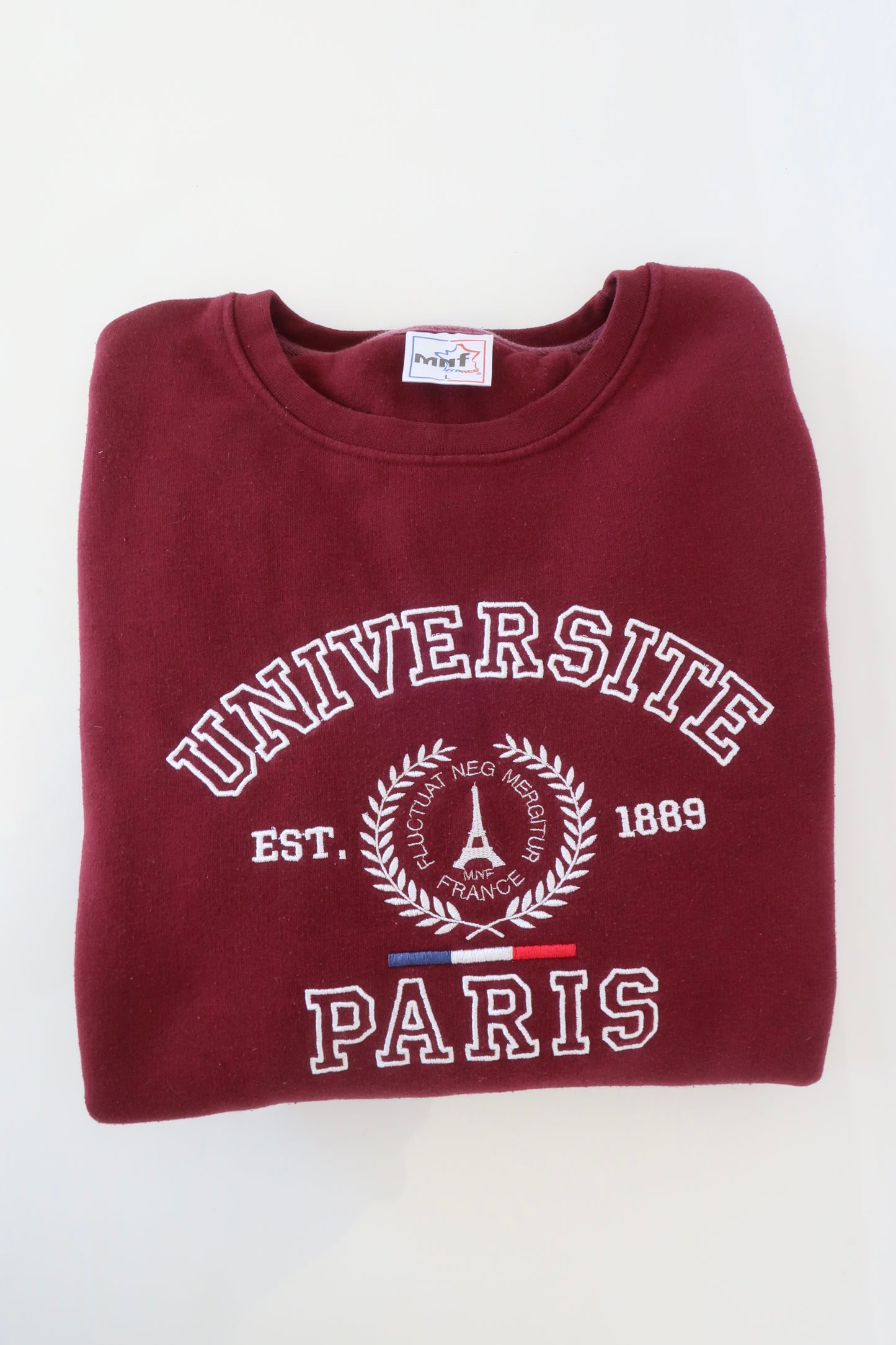 University Paris Burgundy Sweatshirt