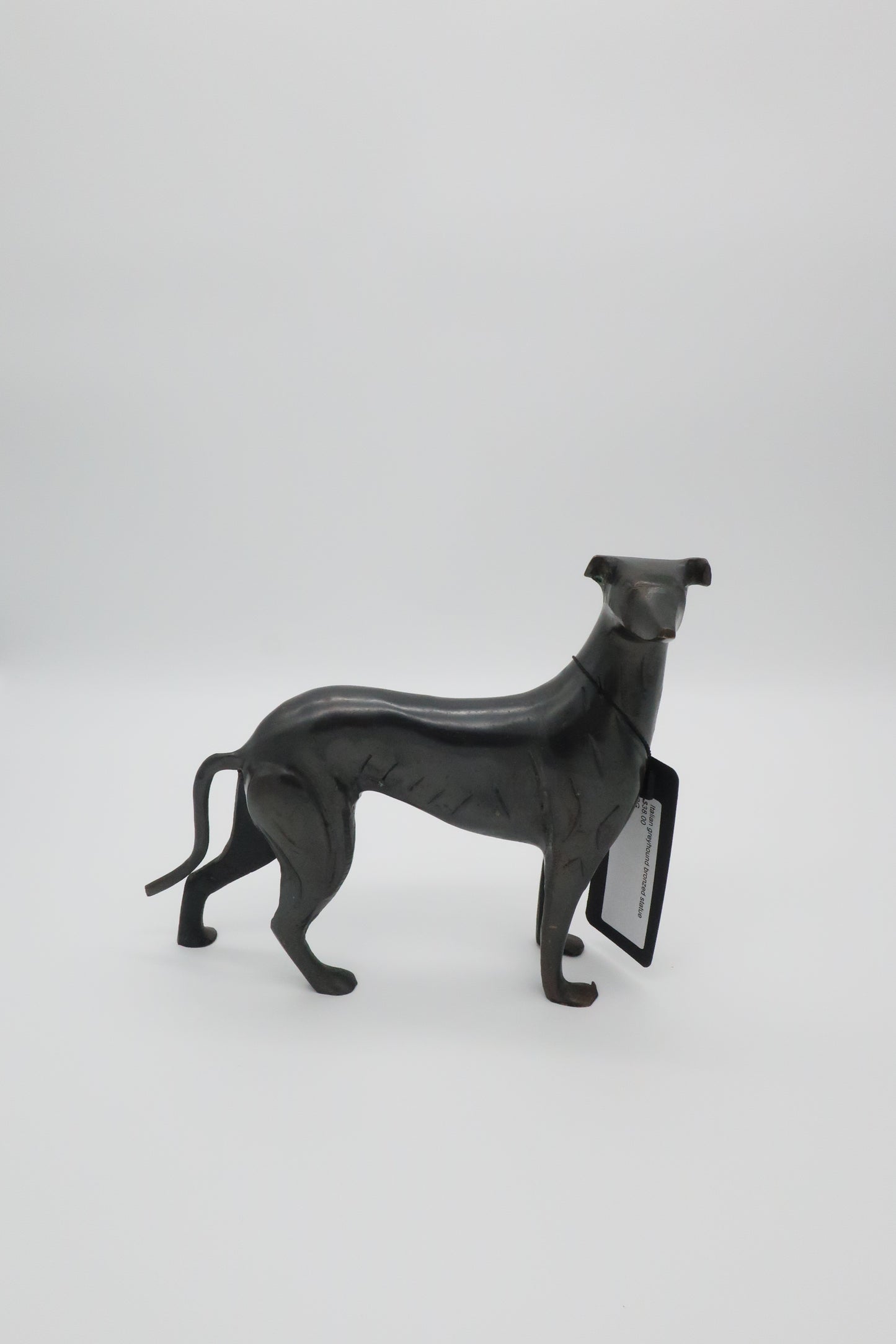 Italian Greyhound Bronzed Statue