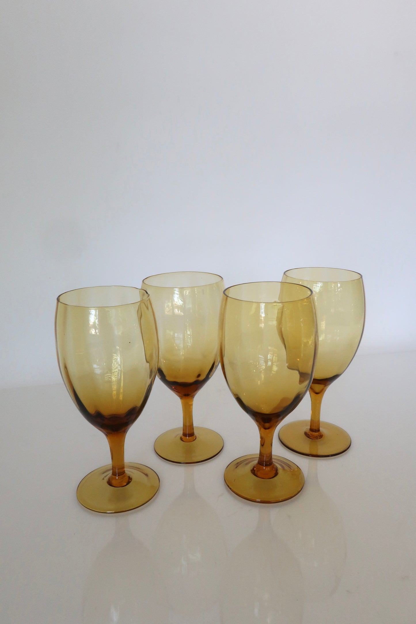 Amber Wine Glasses