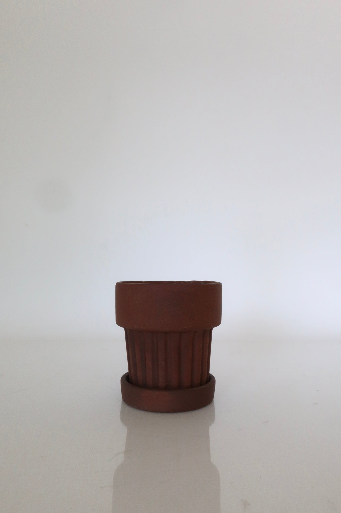 Terracotta Ribbed Planter