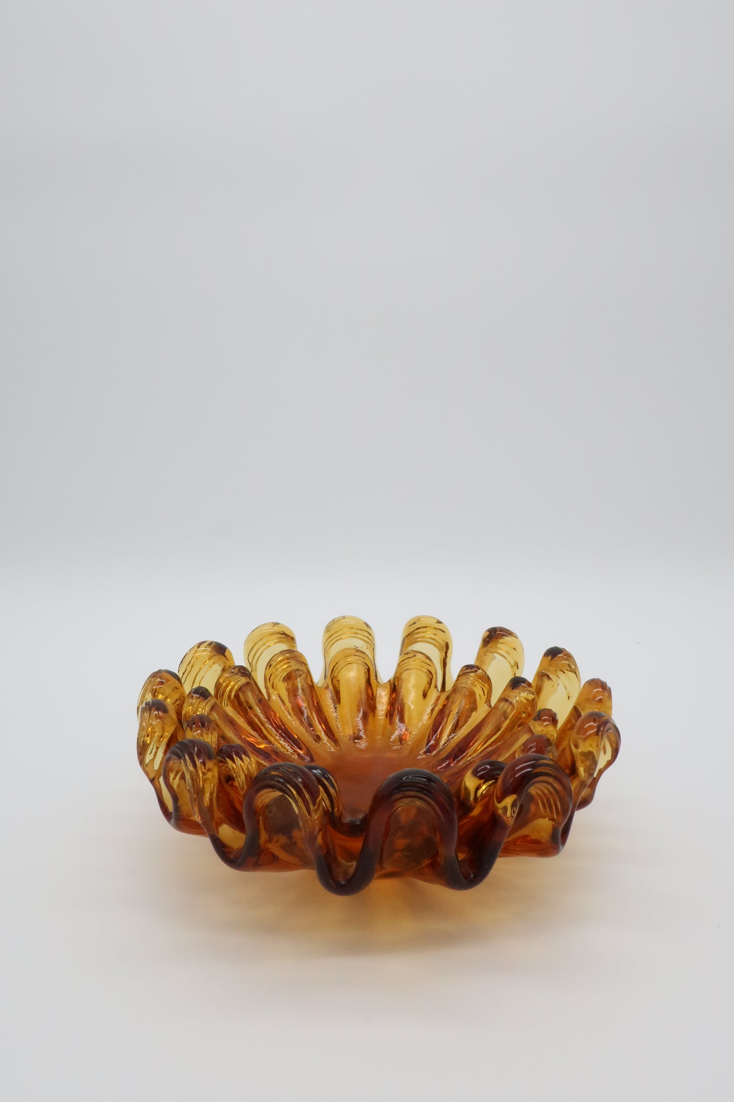 Murano Amber Stacking Ashtrays