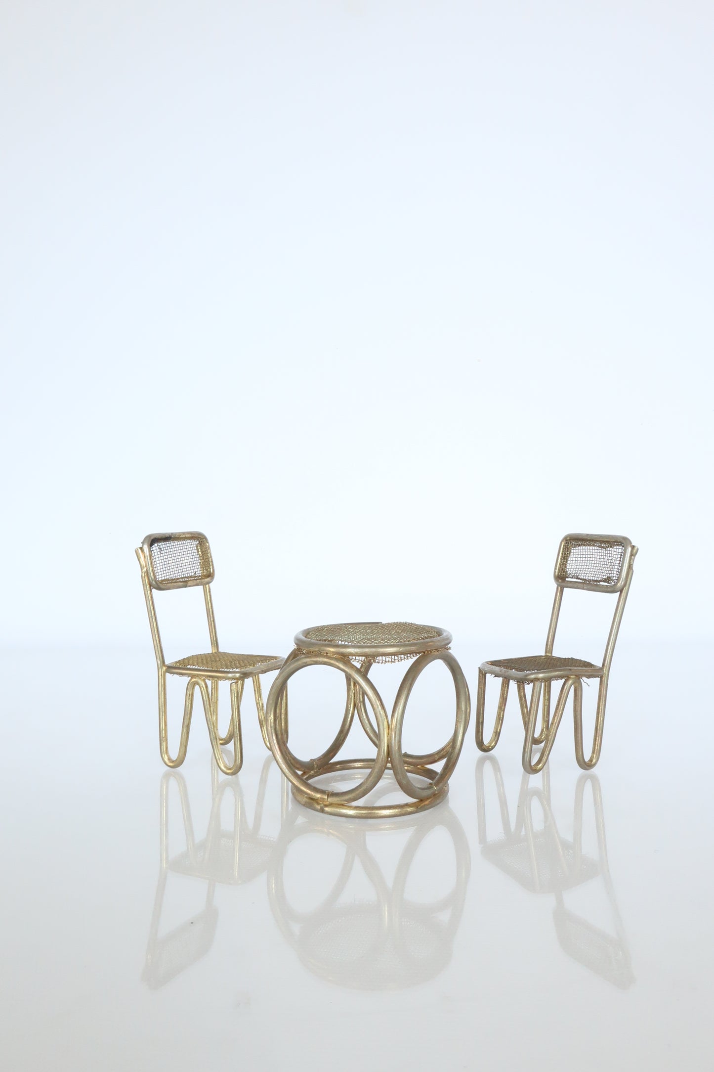Brass Mesh Dollhouse Furniture