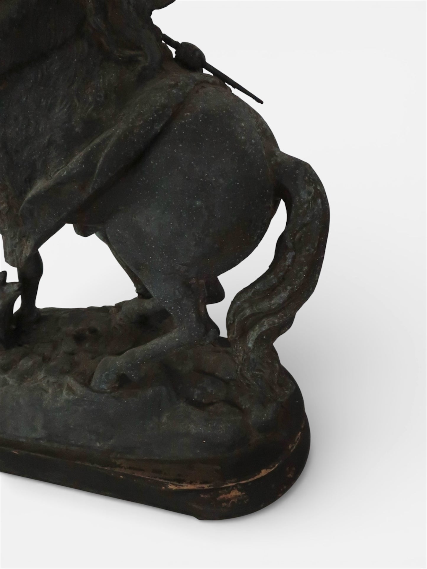 Antique Sculptured Marley Horse After Coustou