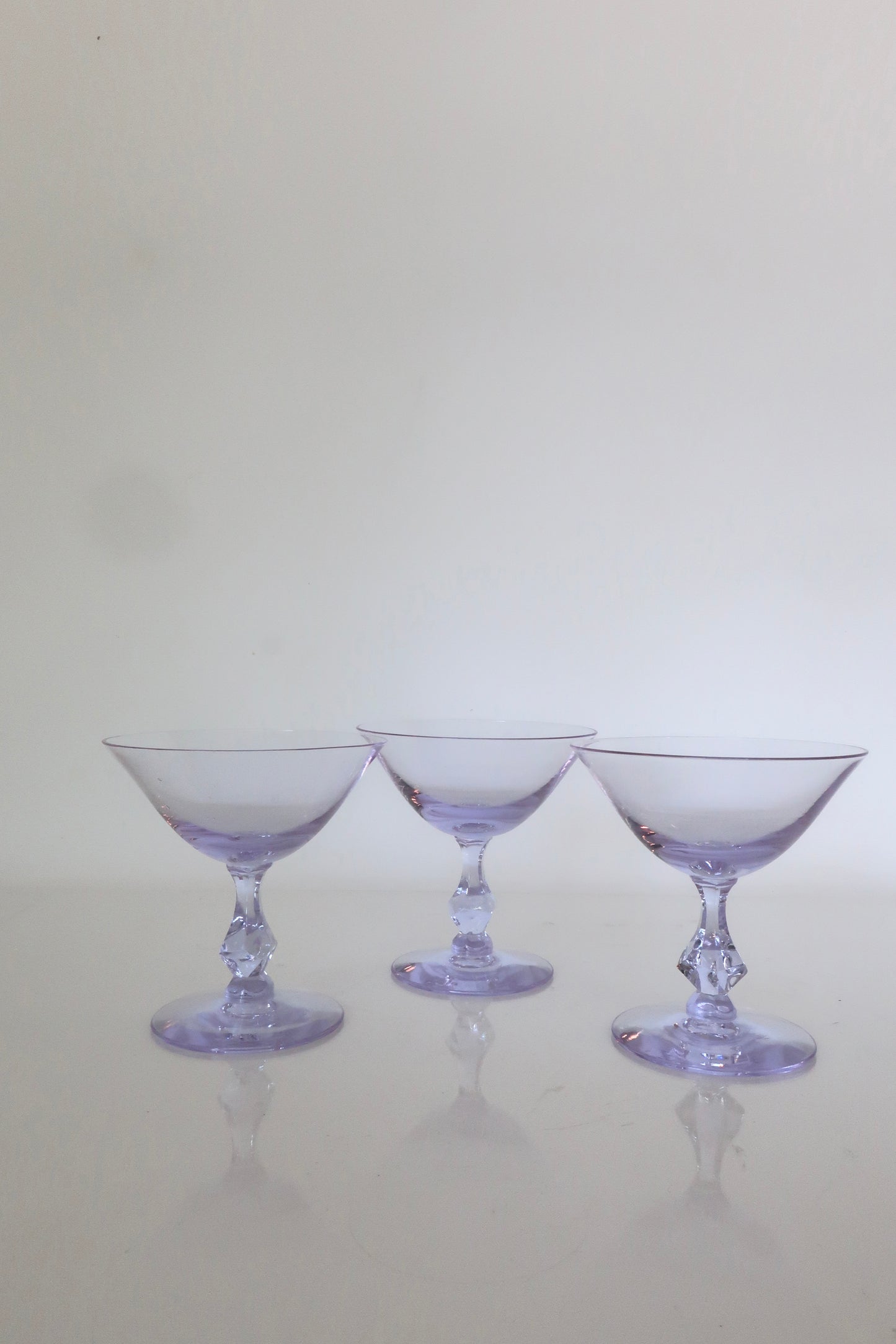 Tiffin Franciscan Lilac Coupes