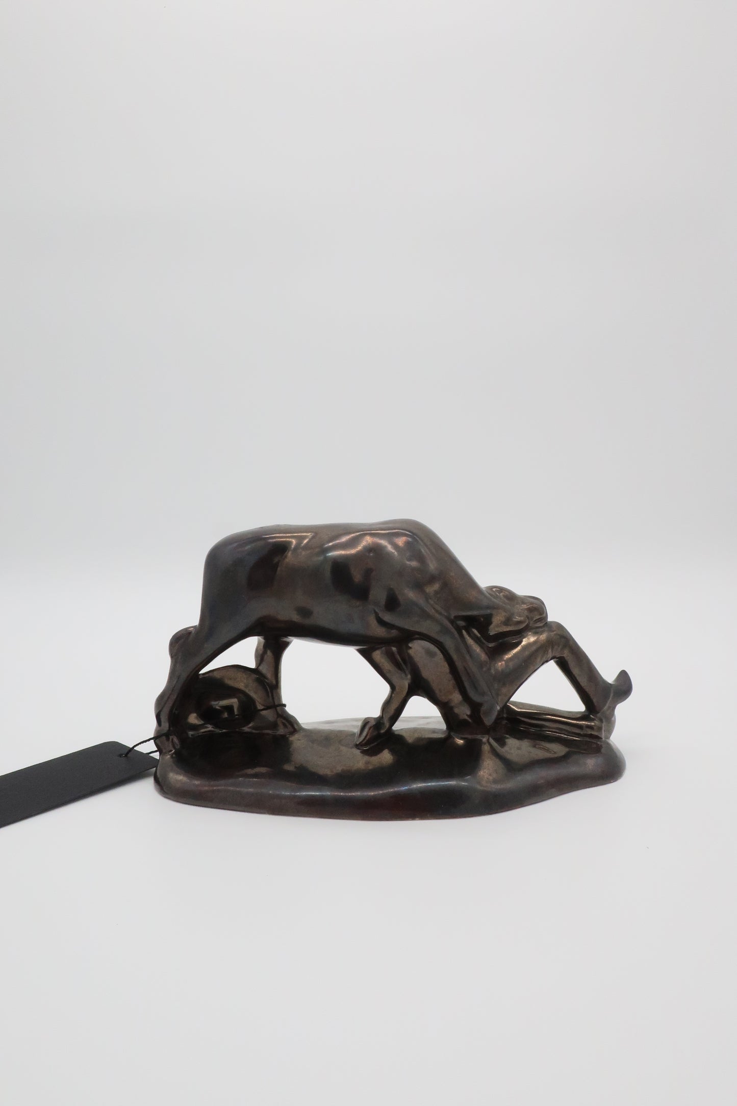 Ceramic Bull Rider Statue