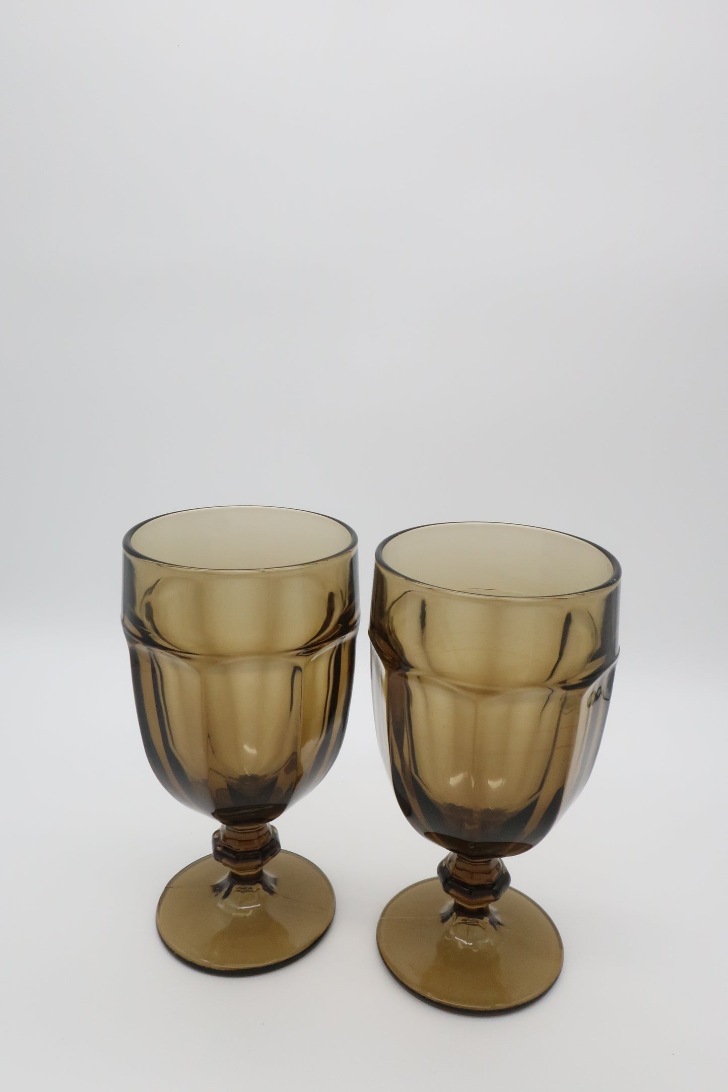 Libbey Gibraltar Brown Goblets