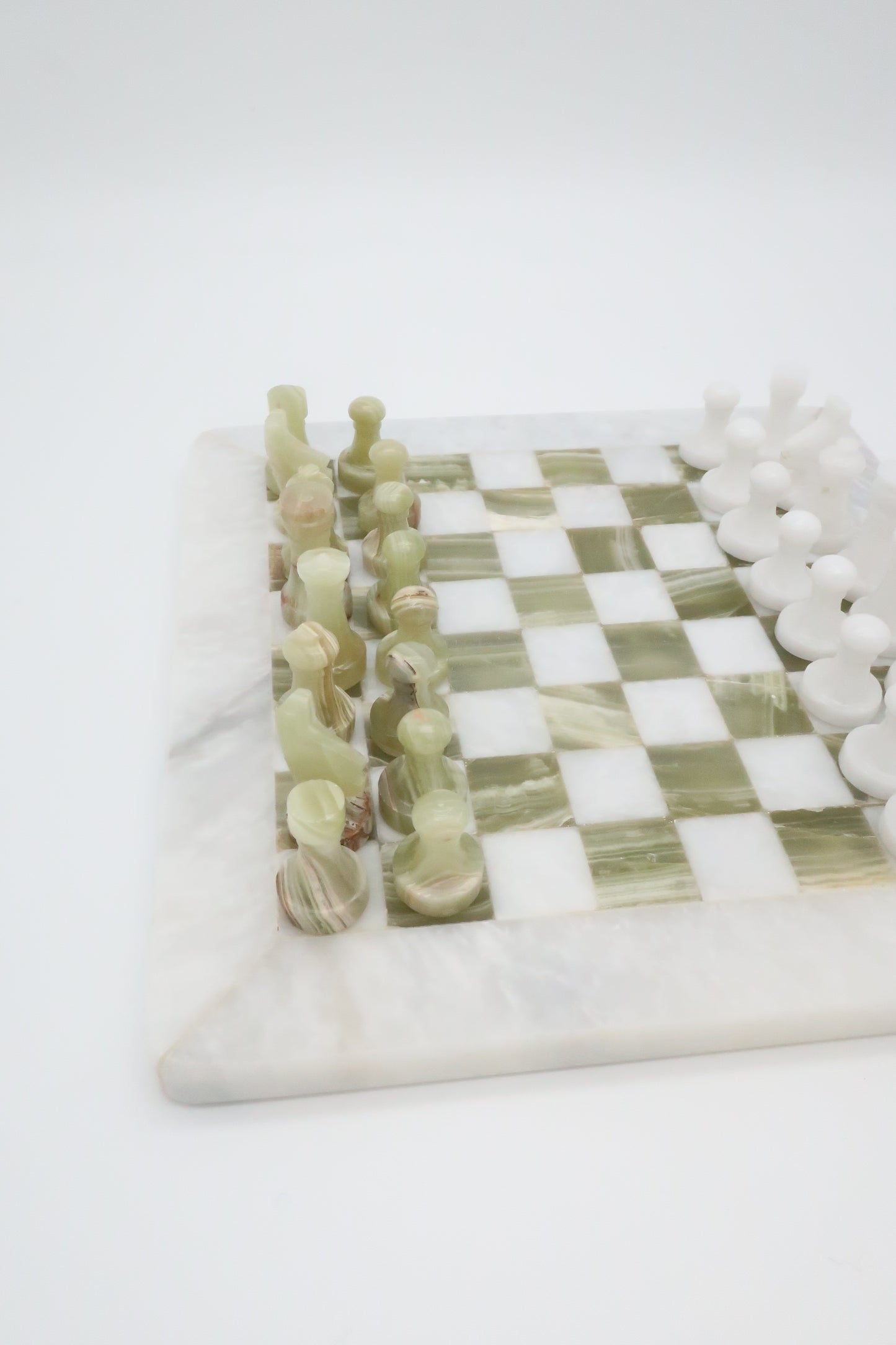 Green Onyx Chess Board