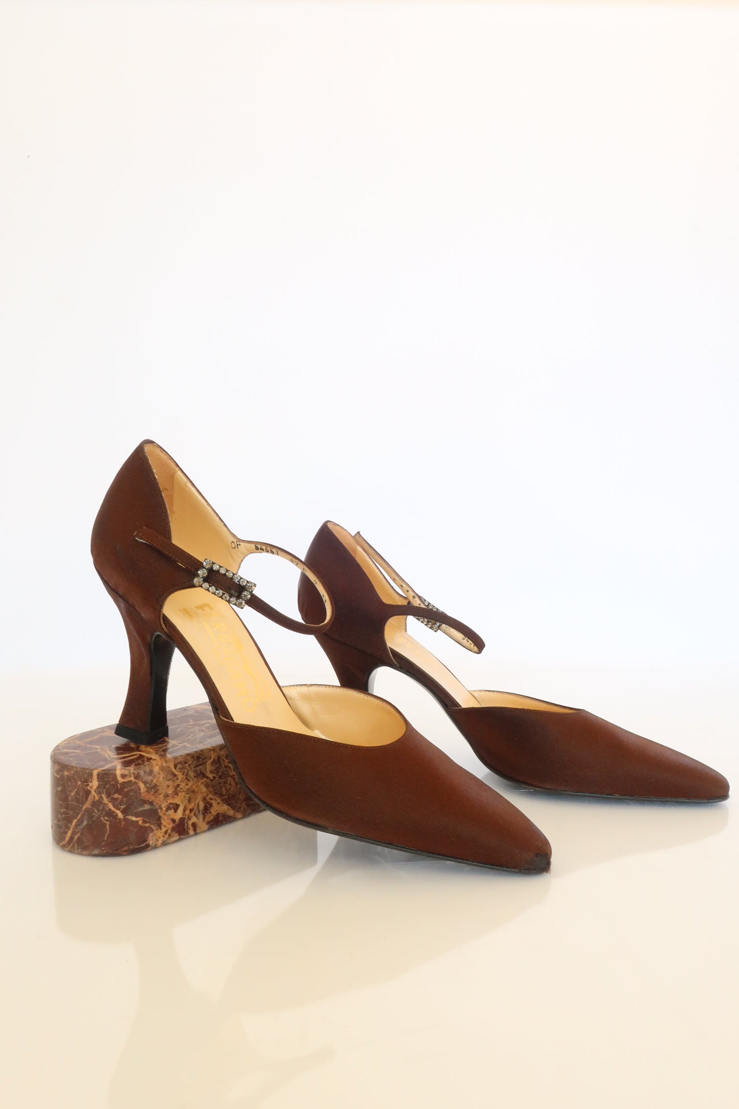 Salvatore Ferragamo Burgundy Heels