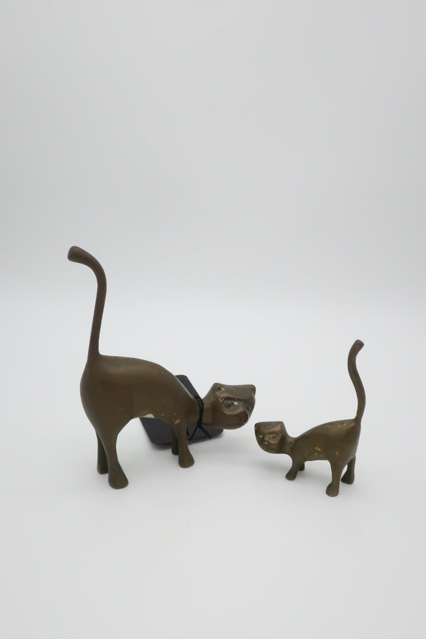 Brass Cat & Kitten Set