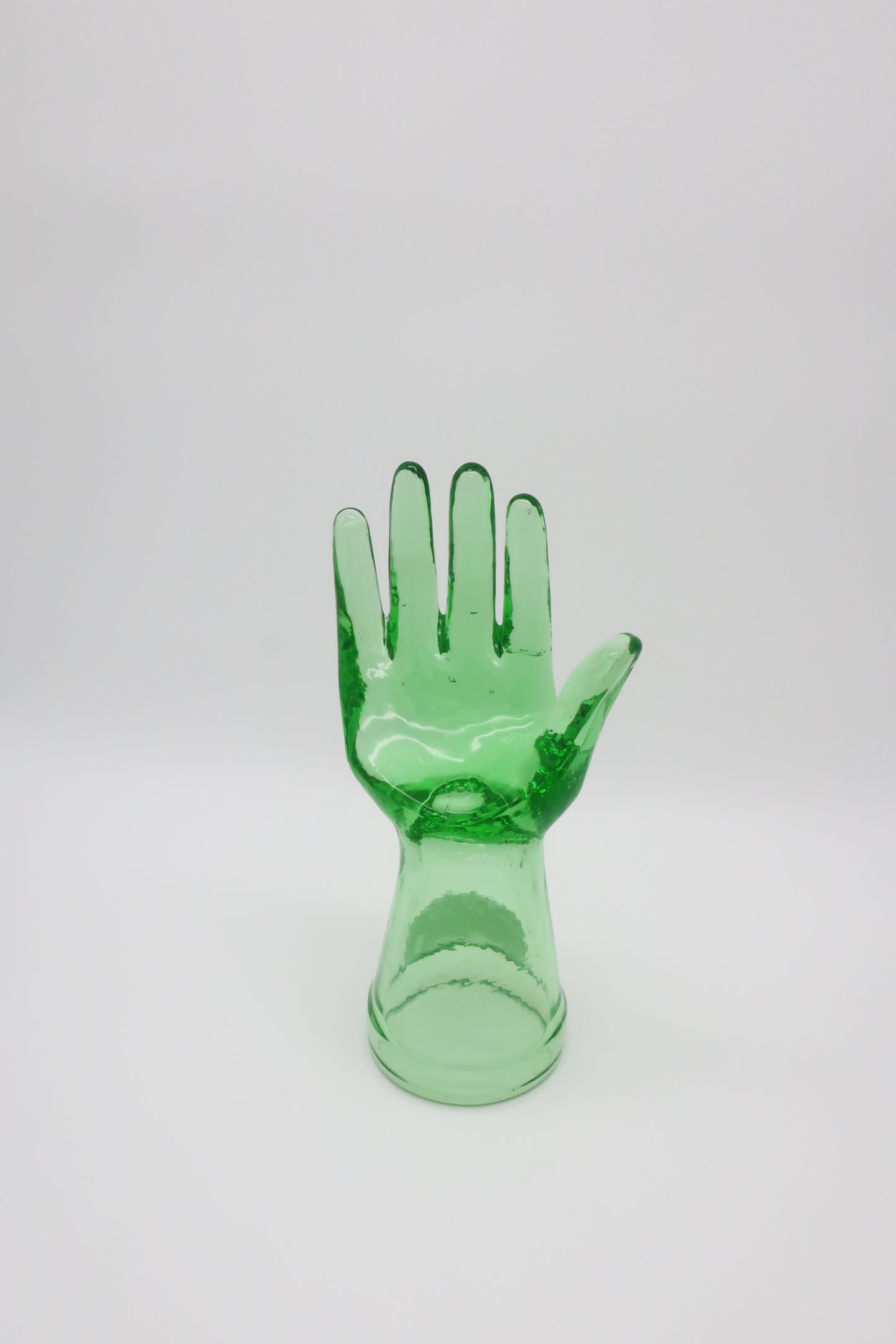 Lime Green Glass Hand