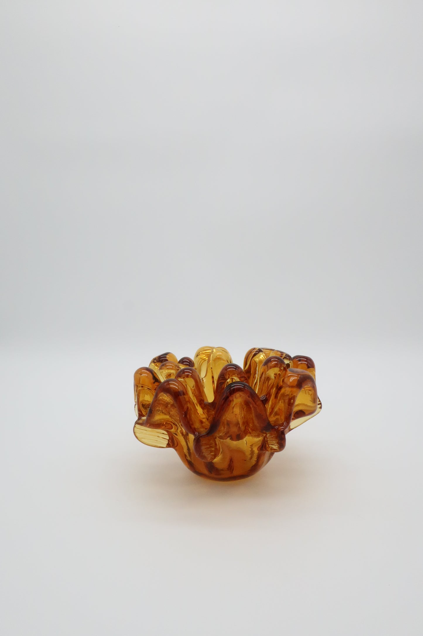 Murano Amber Stacking Ashtrays