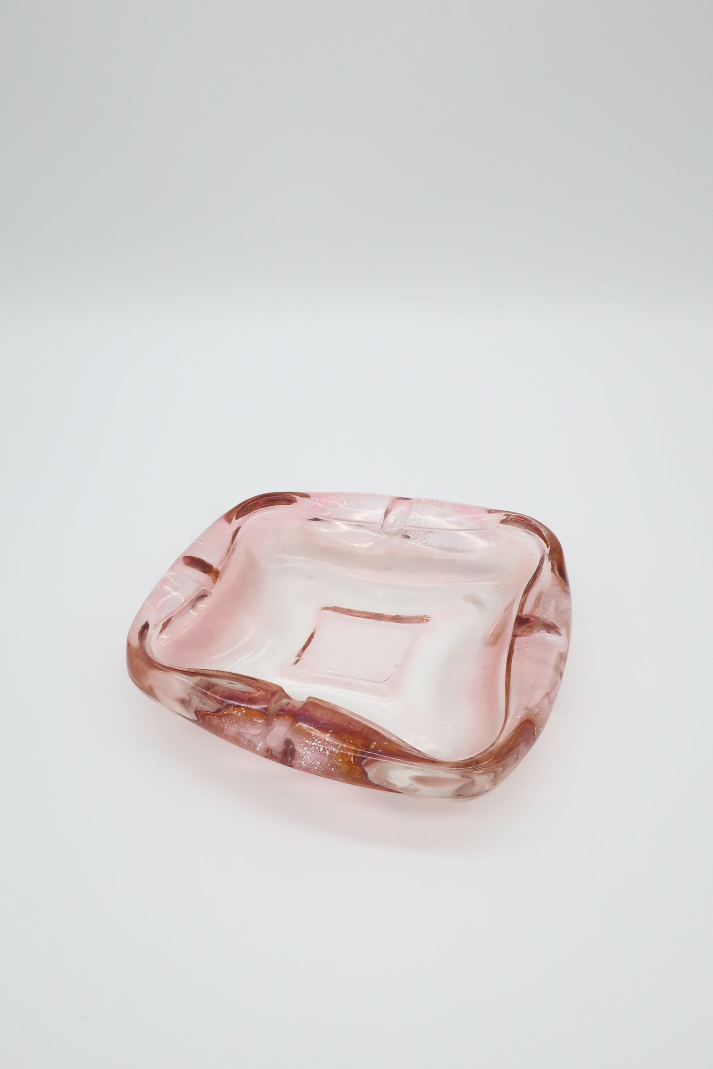 Pink Glass Ashtray