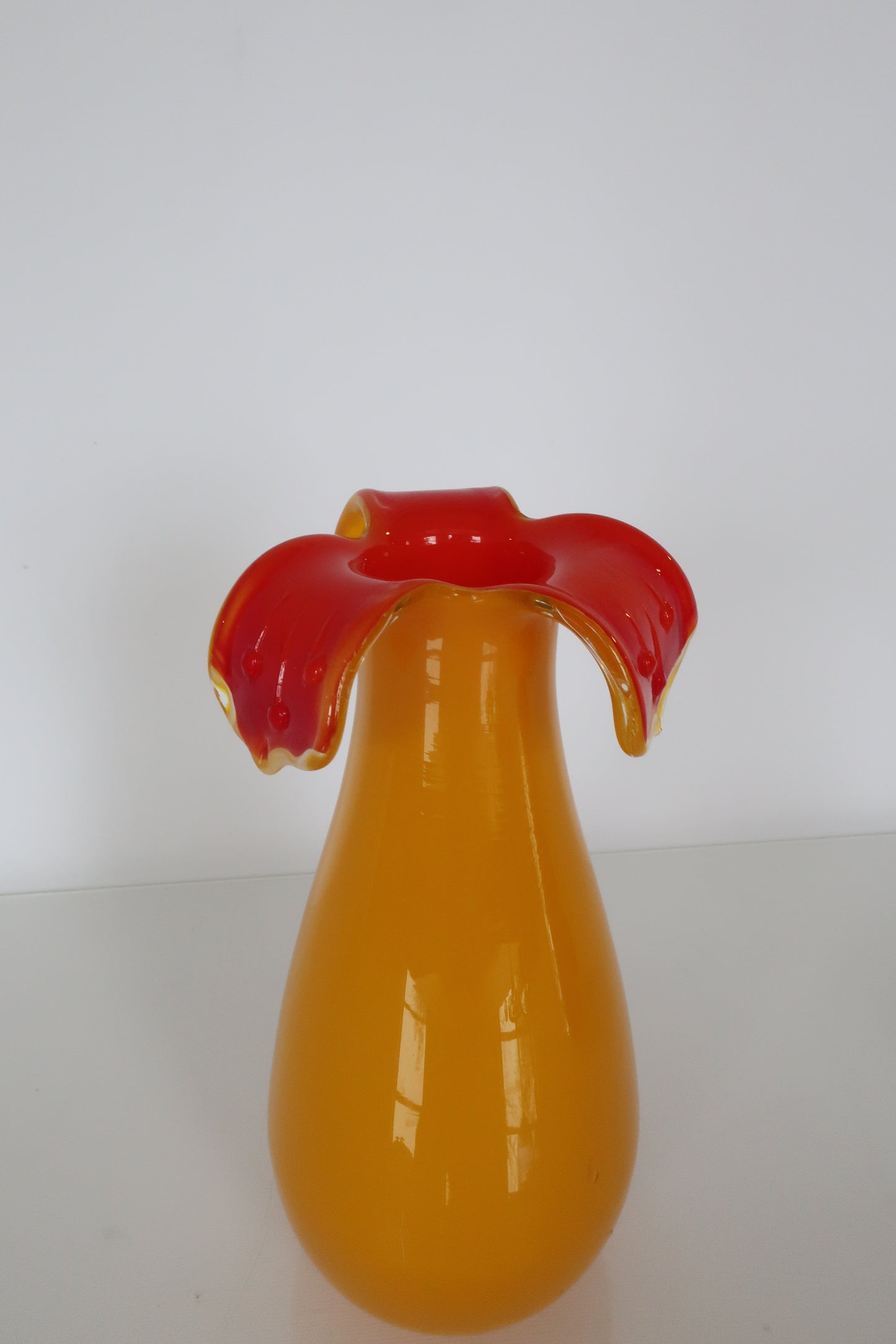 Orange & Red Vase