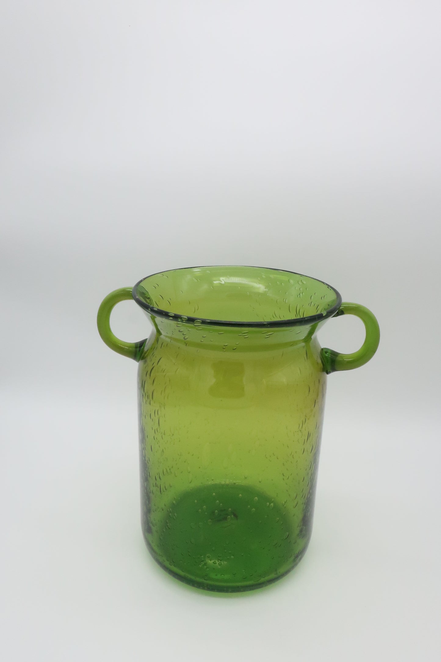 Green Handled Vase