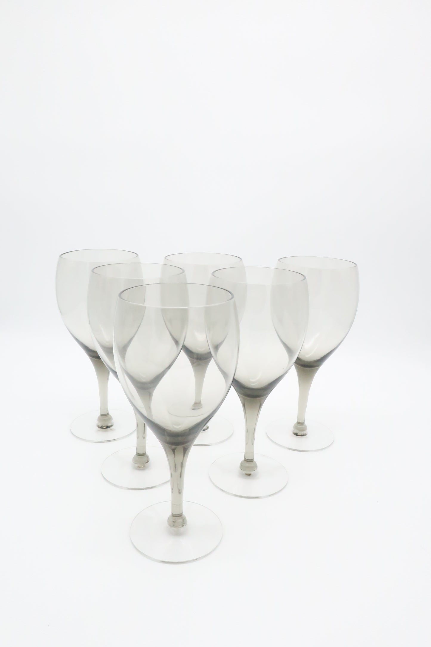 Smokey Grey Wine Glasses