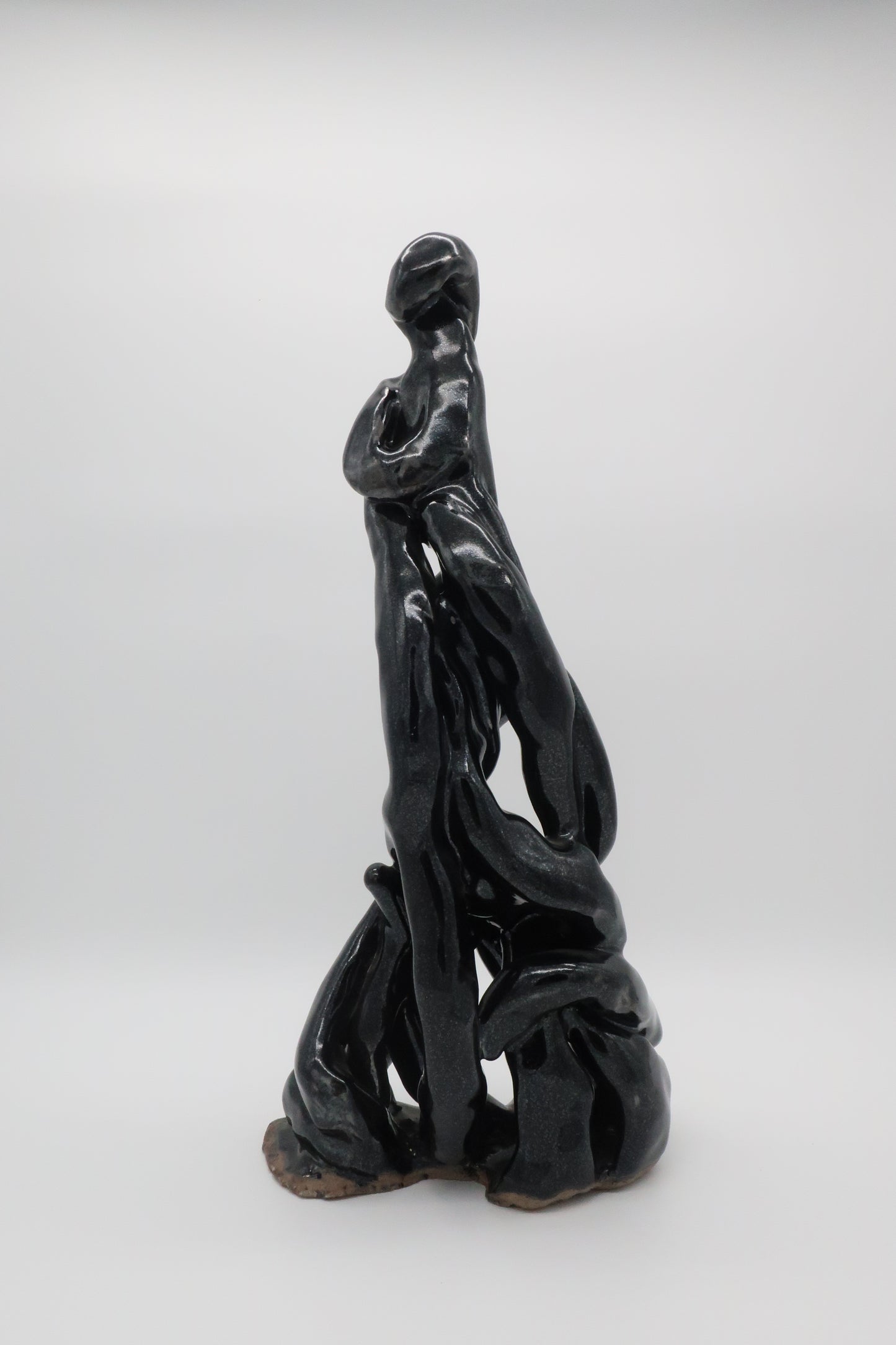Woman Glazed Pottery Sculpture