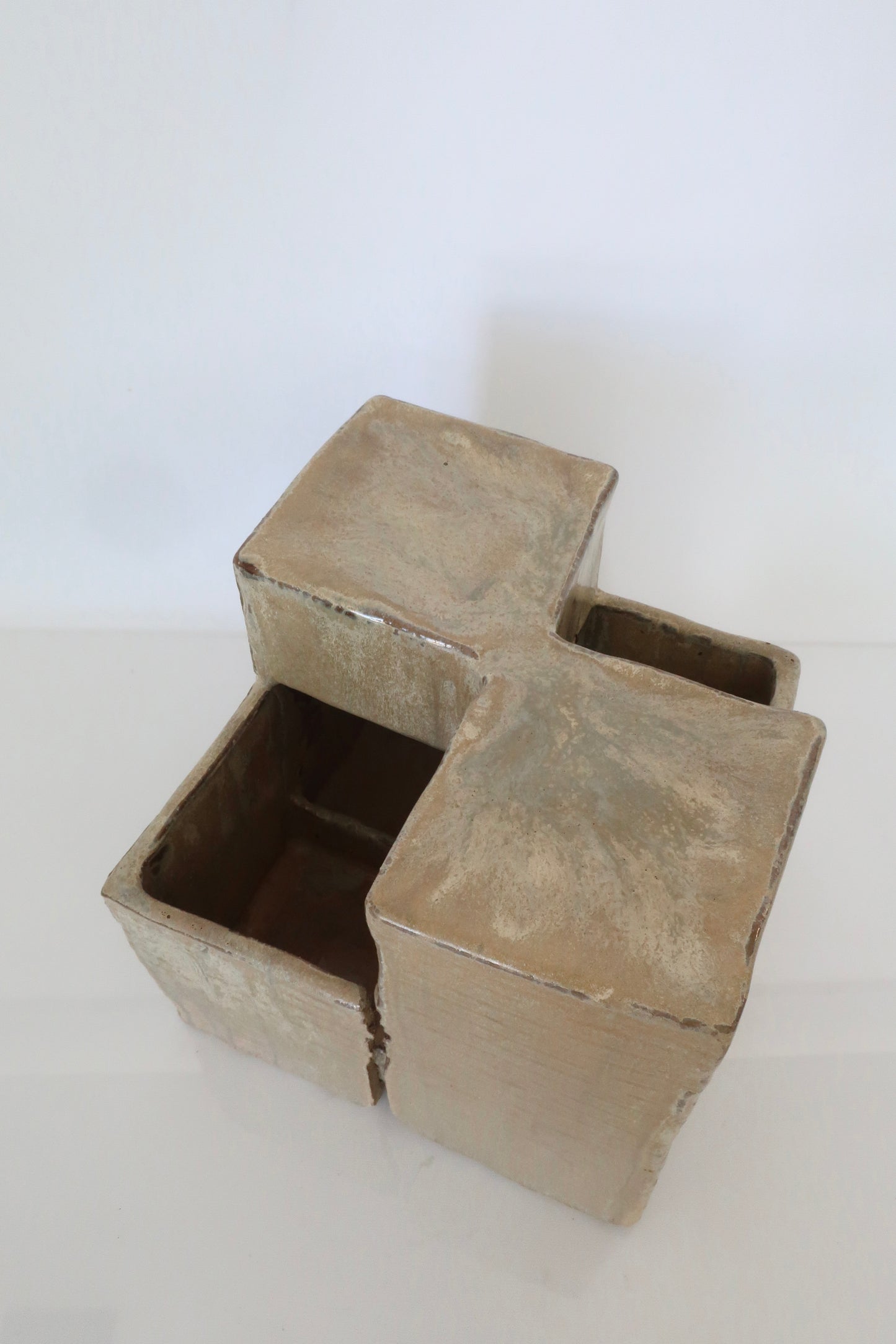 Cubed Pottery Planter