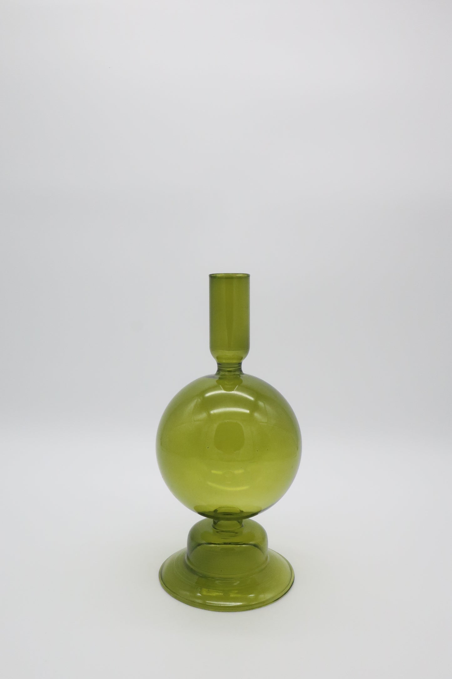 Green Bubble Candle Holder