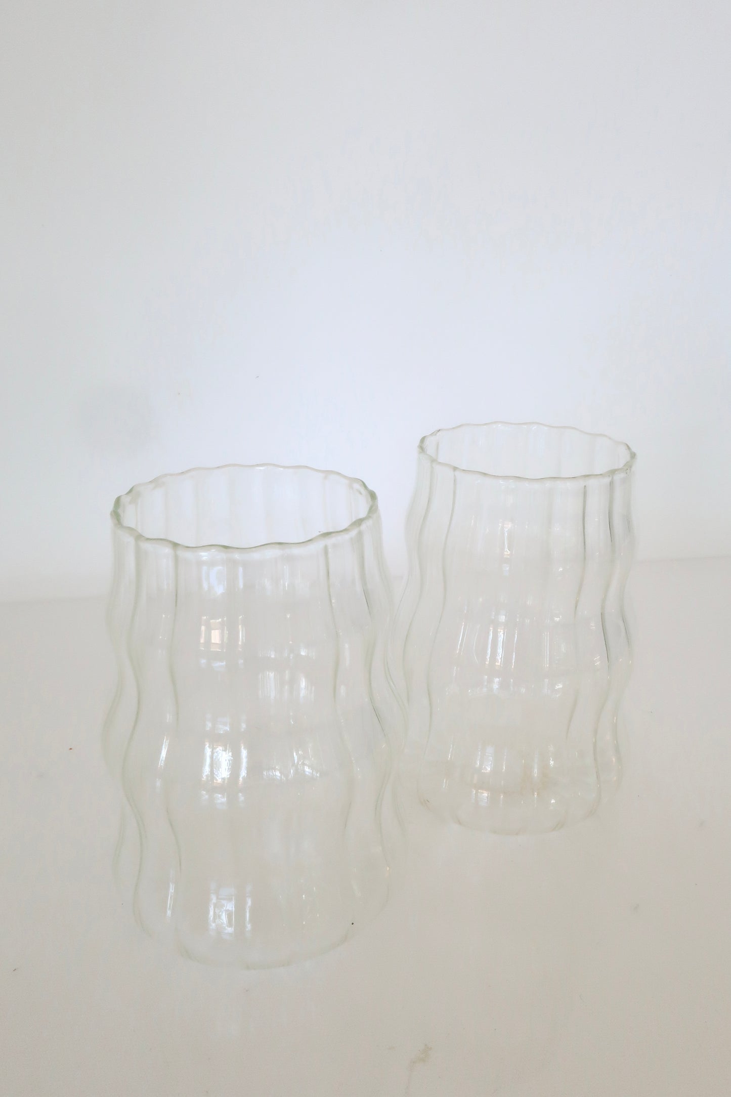 Clear Ribbed Tumblers