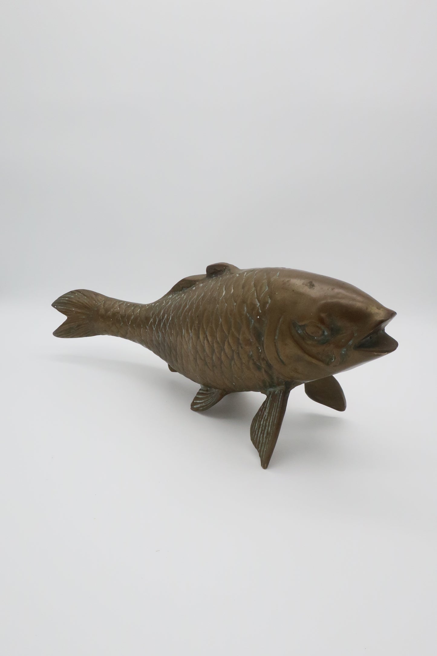 Large Brass Koi Fish