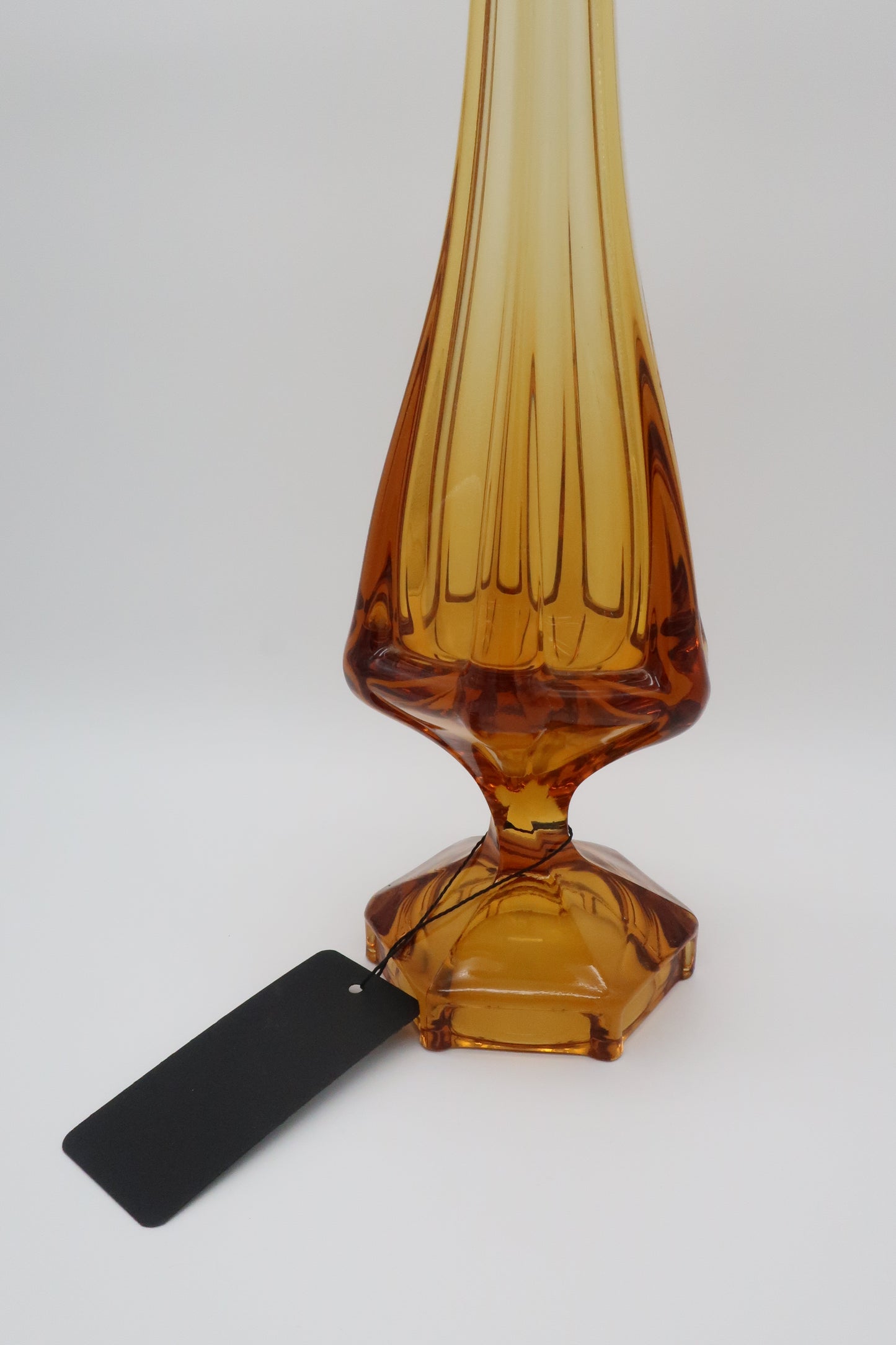 Viking Amber 6-Panel Swung Vase