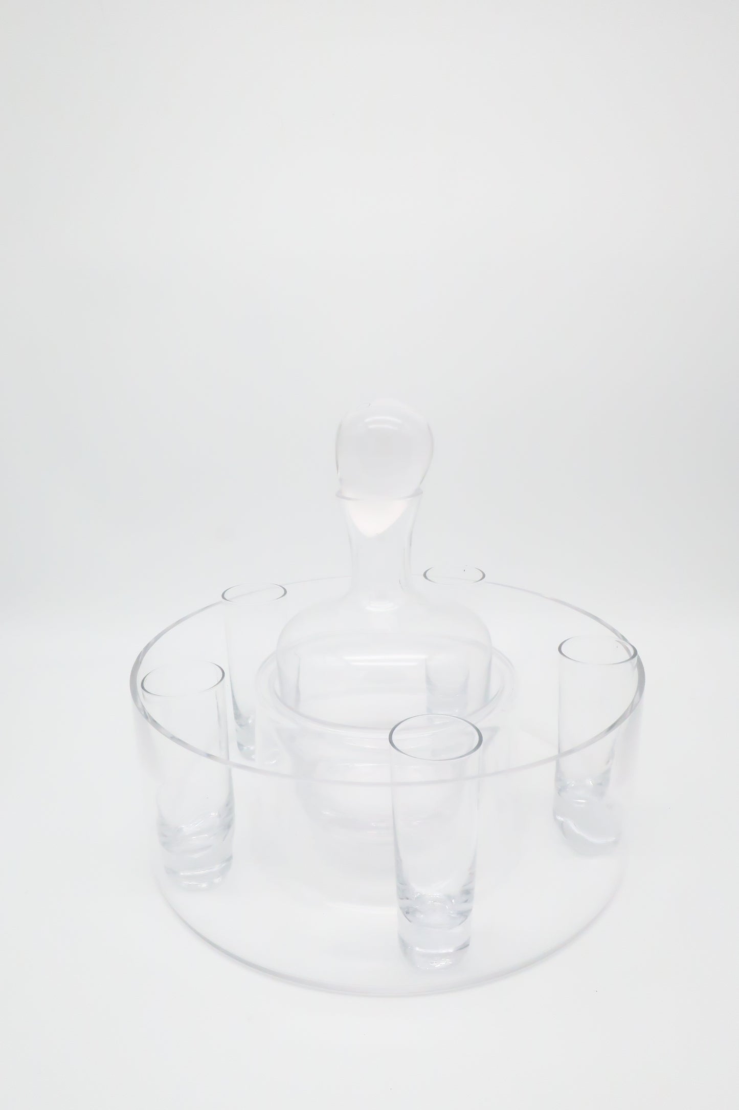 7 Piece Clear Glass Decanter Set