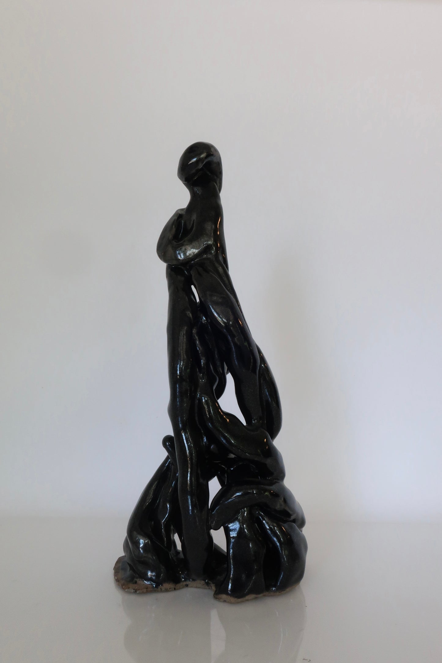 Woman Glazed Pottery Sculpture