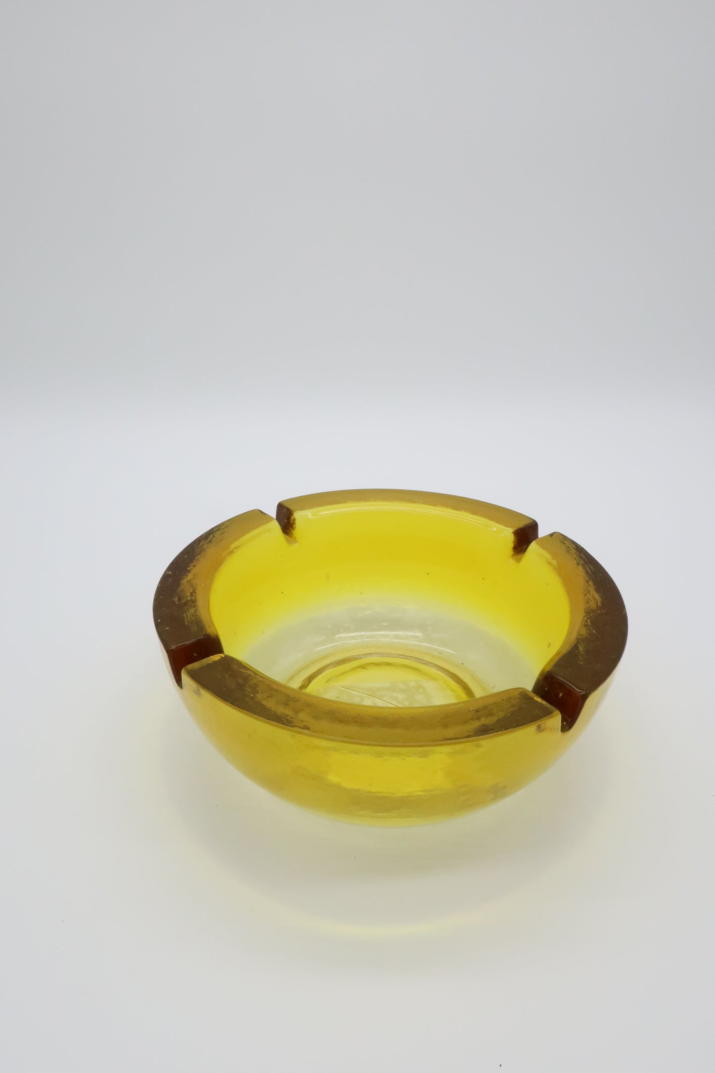 Amber Yellow Ashtray