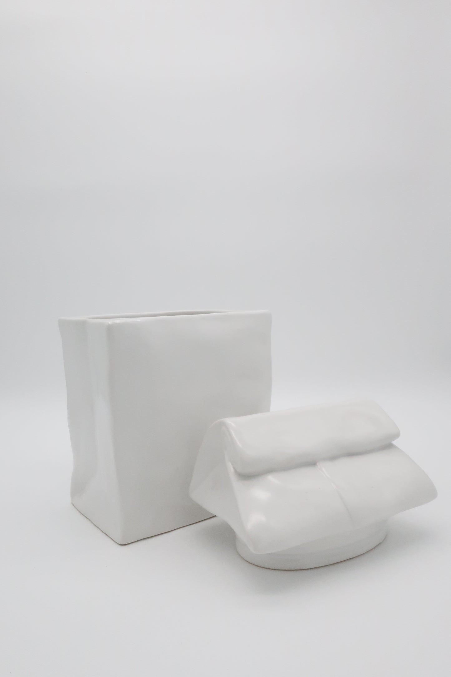 Ceramic “Paper” Bag Canister