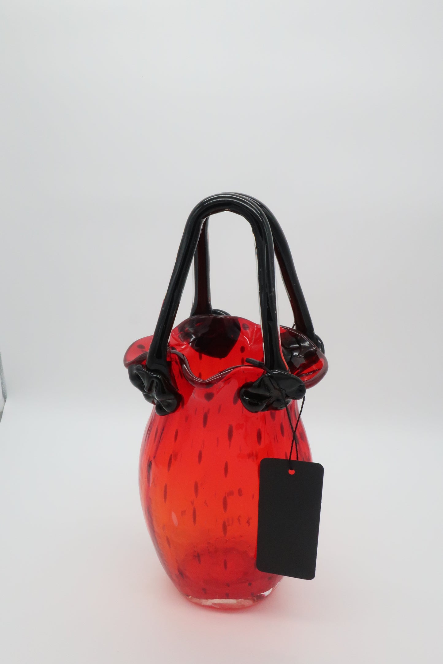 Black & Red Bag Vase