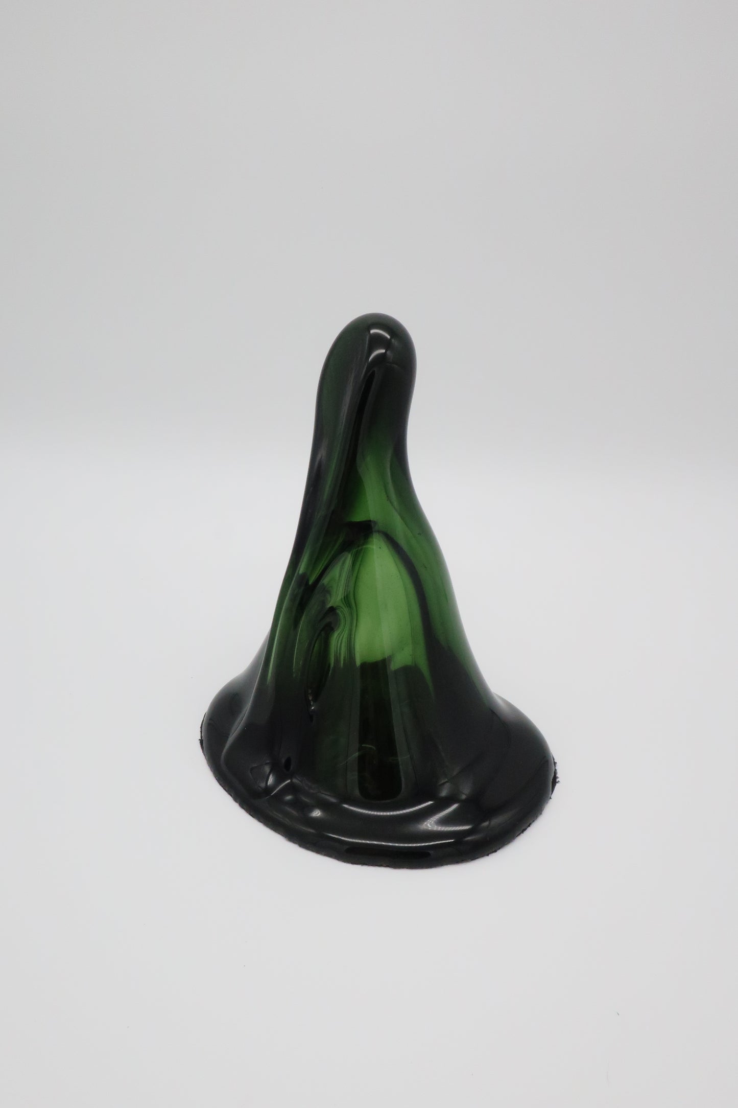Handblown Green Sculptural Paperweight