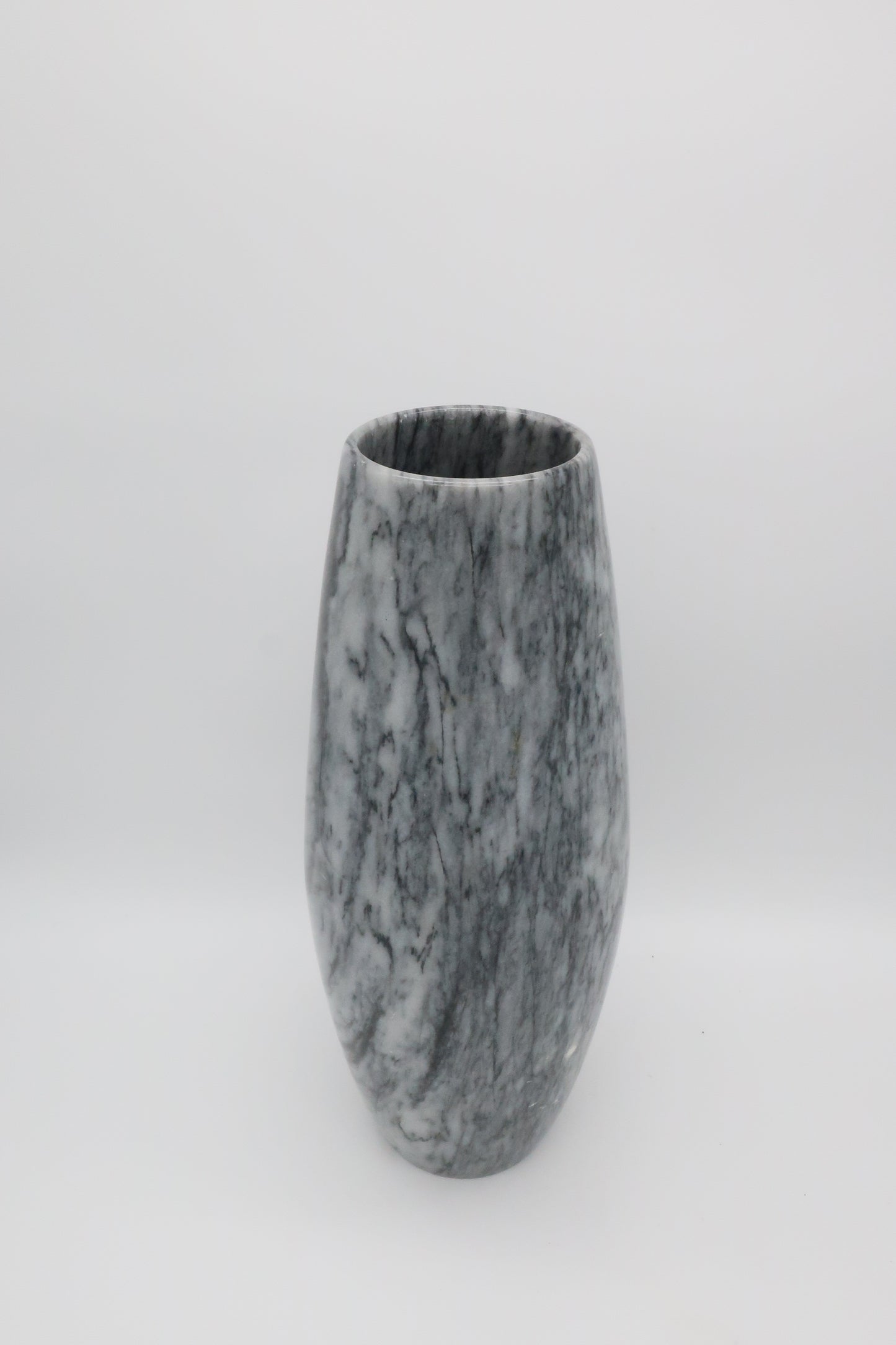 Grey & White Marble Vase