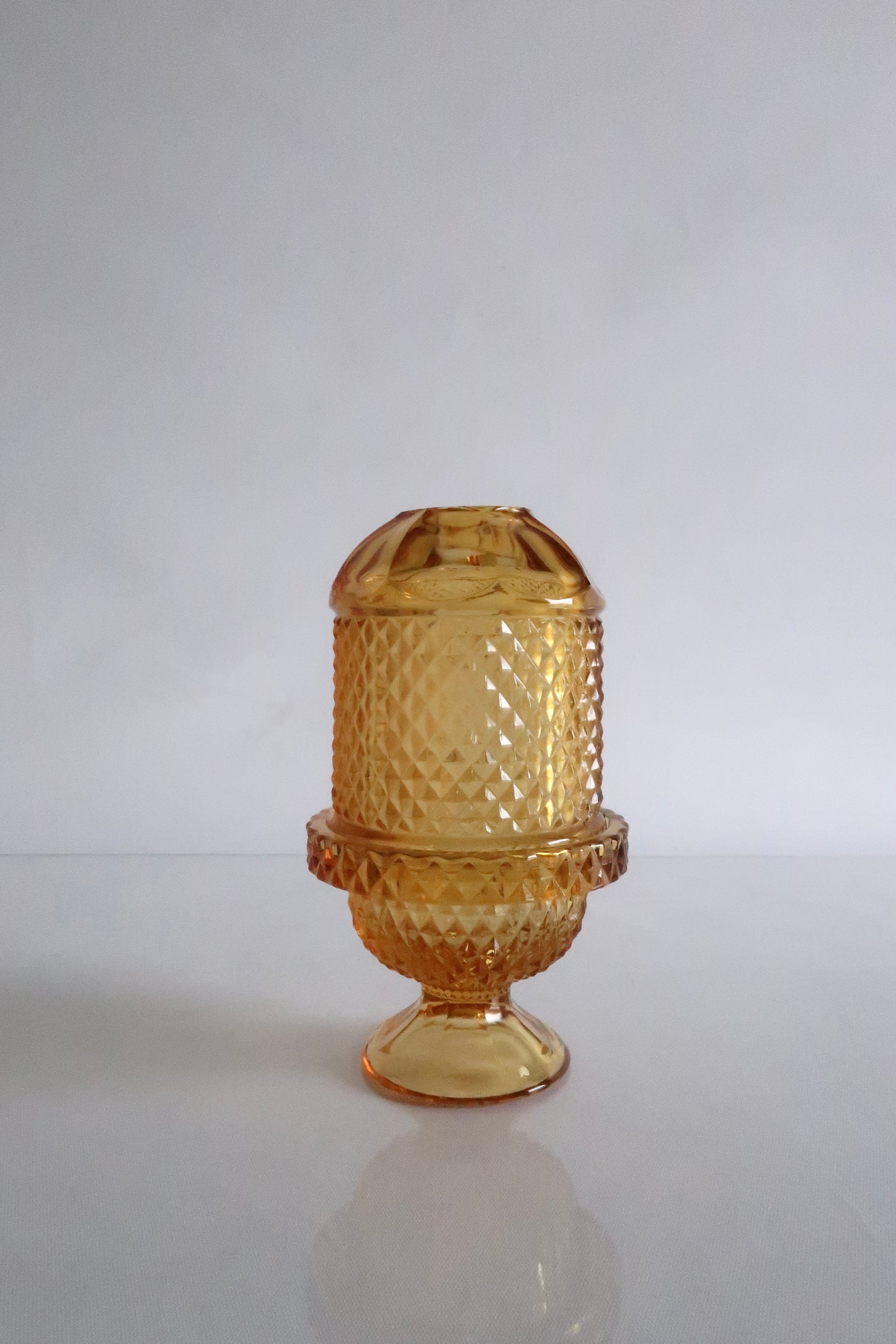 Viking Diamond Point Amber Fairy Lamp